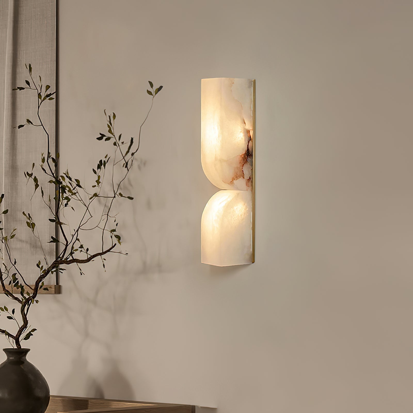 Lampe Murale Rectangulaire en Albâtre Moderne Minimaliste Lyvenisra