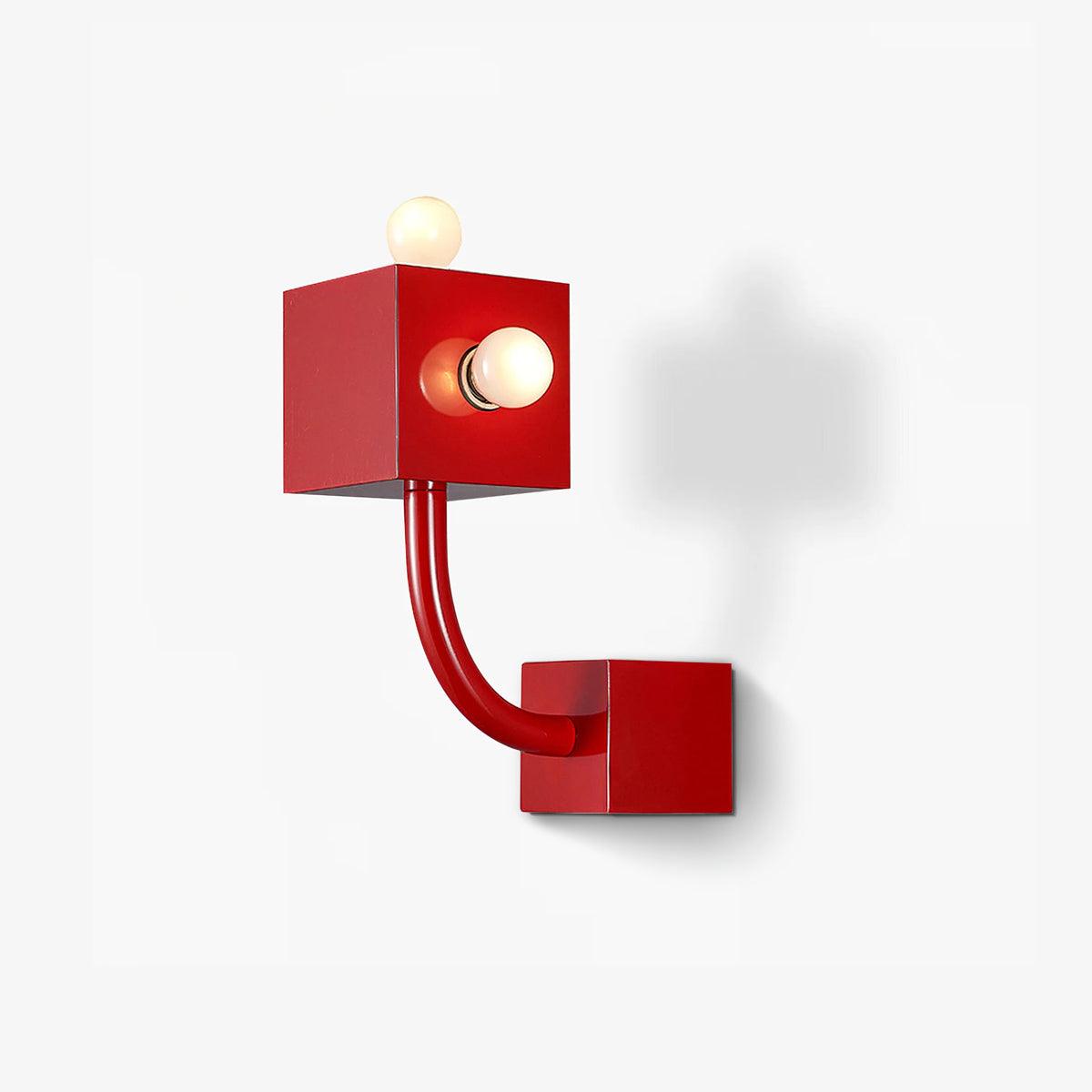 Alanna Applique Murale Créativité Individuelle Cube Rouge