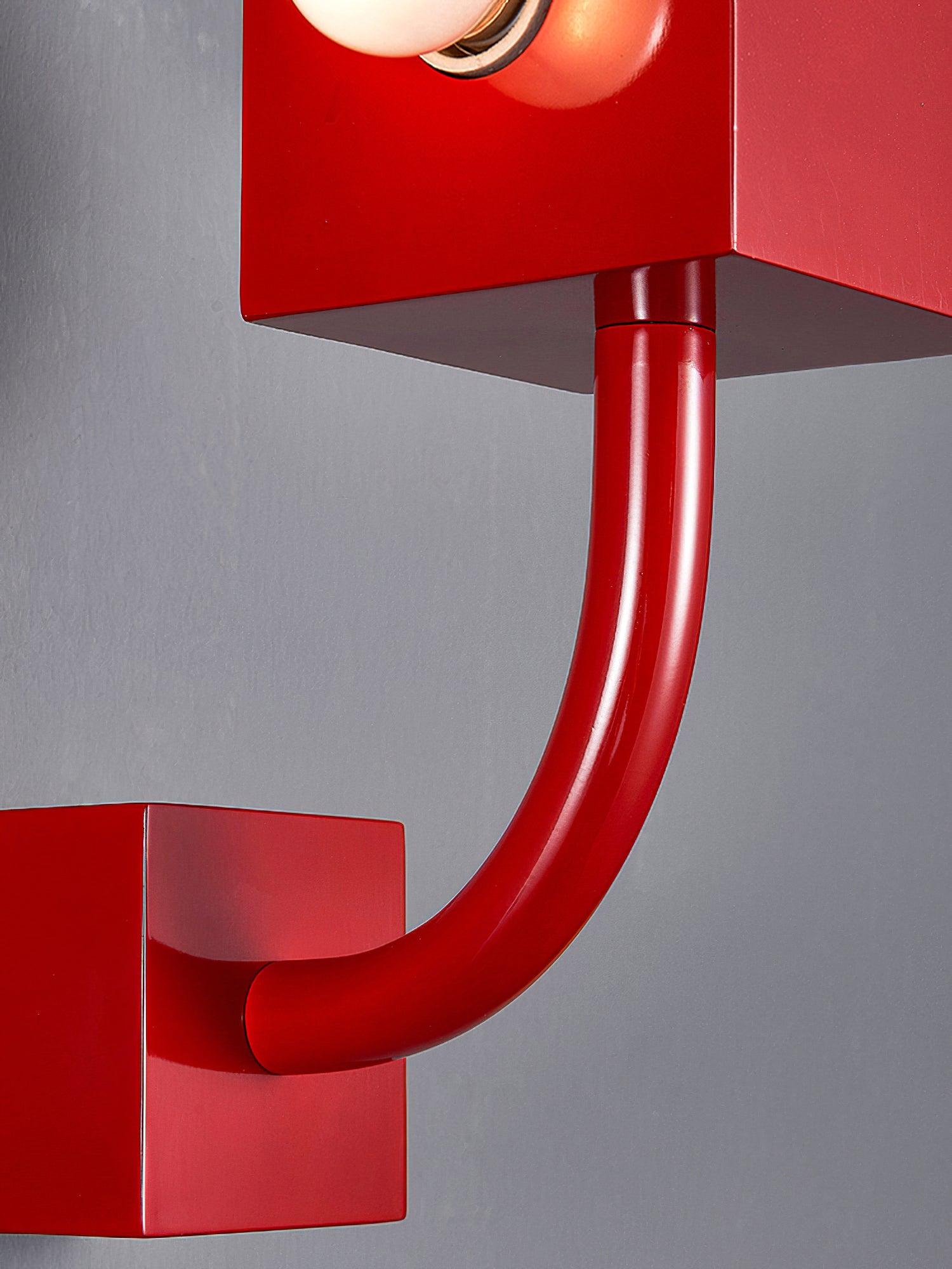 Alanna Applique Murale Créativité Individuelle Cube Rouge