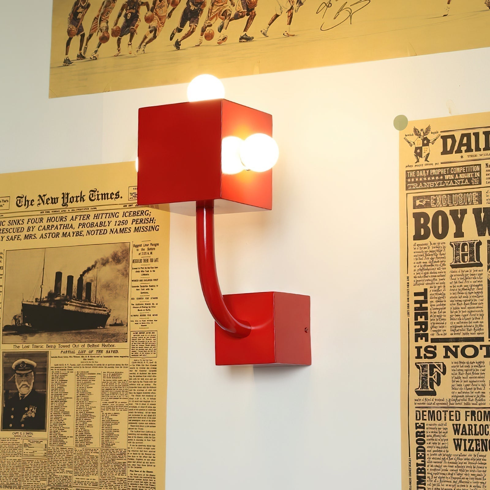 AvantCube Applique Murale Rouge