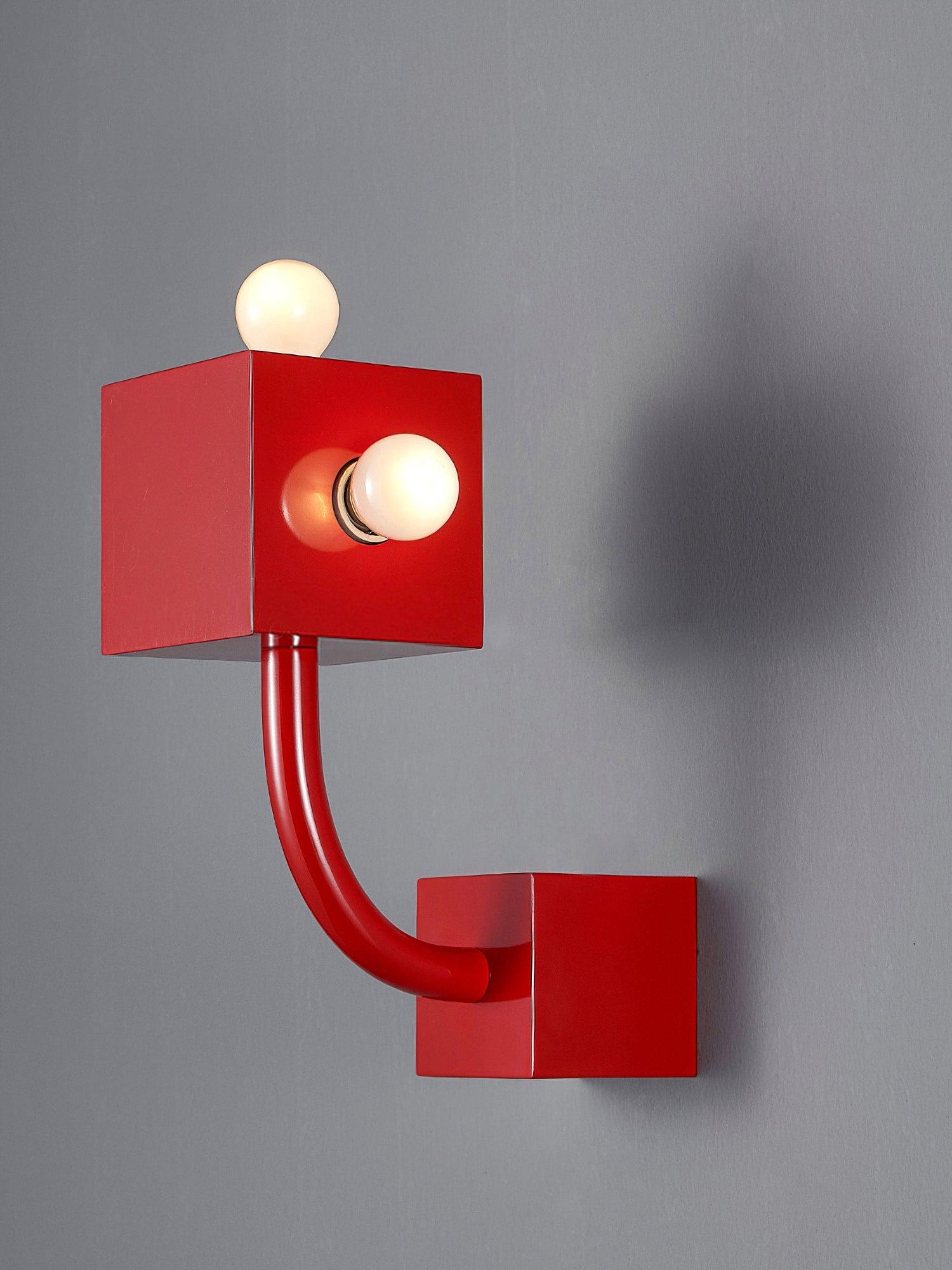 Alanna Applique Murale Créativité Individuelle Cube Rouge