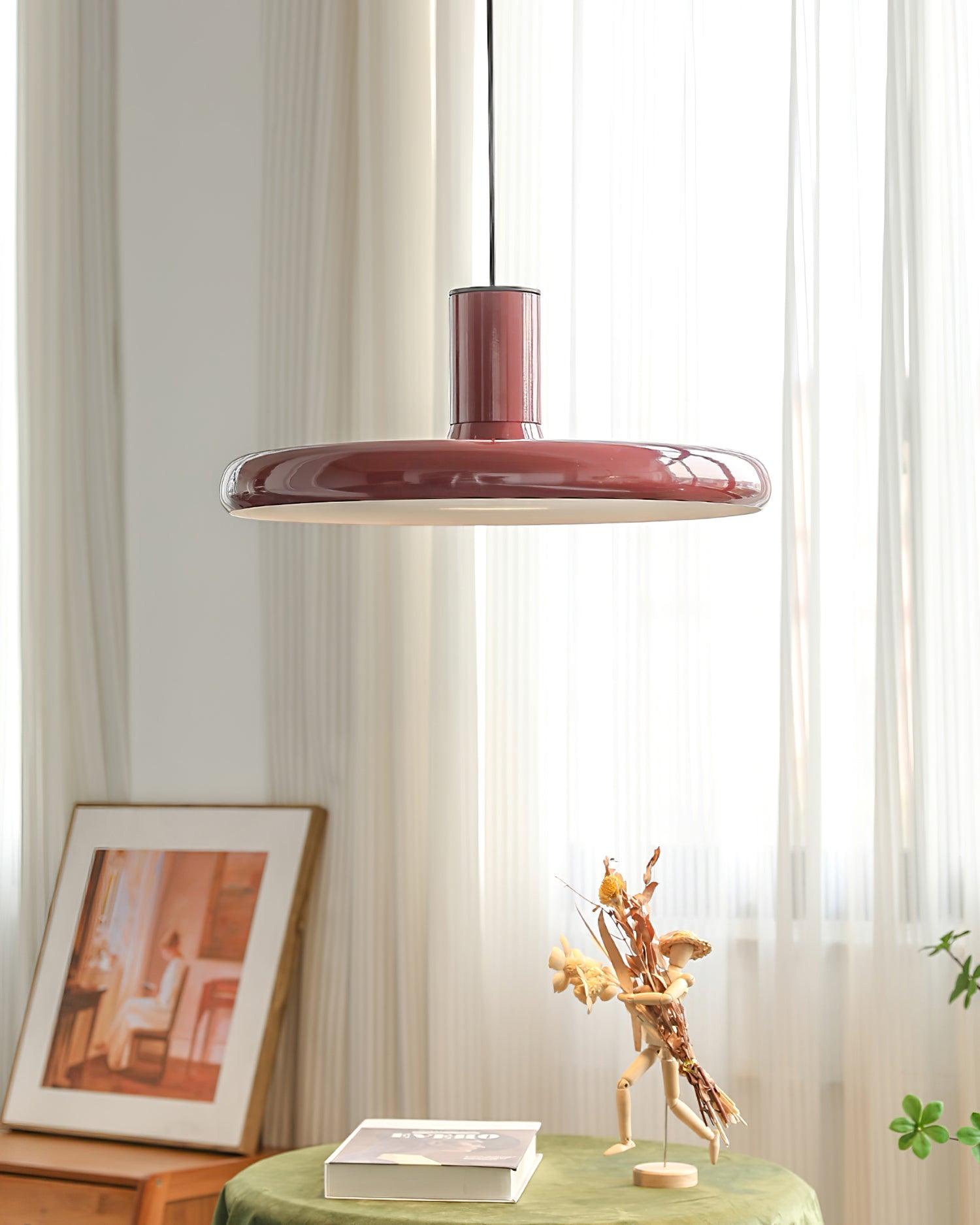 Frisbee Suspension Aluminium Rouge Industriel