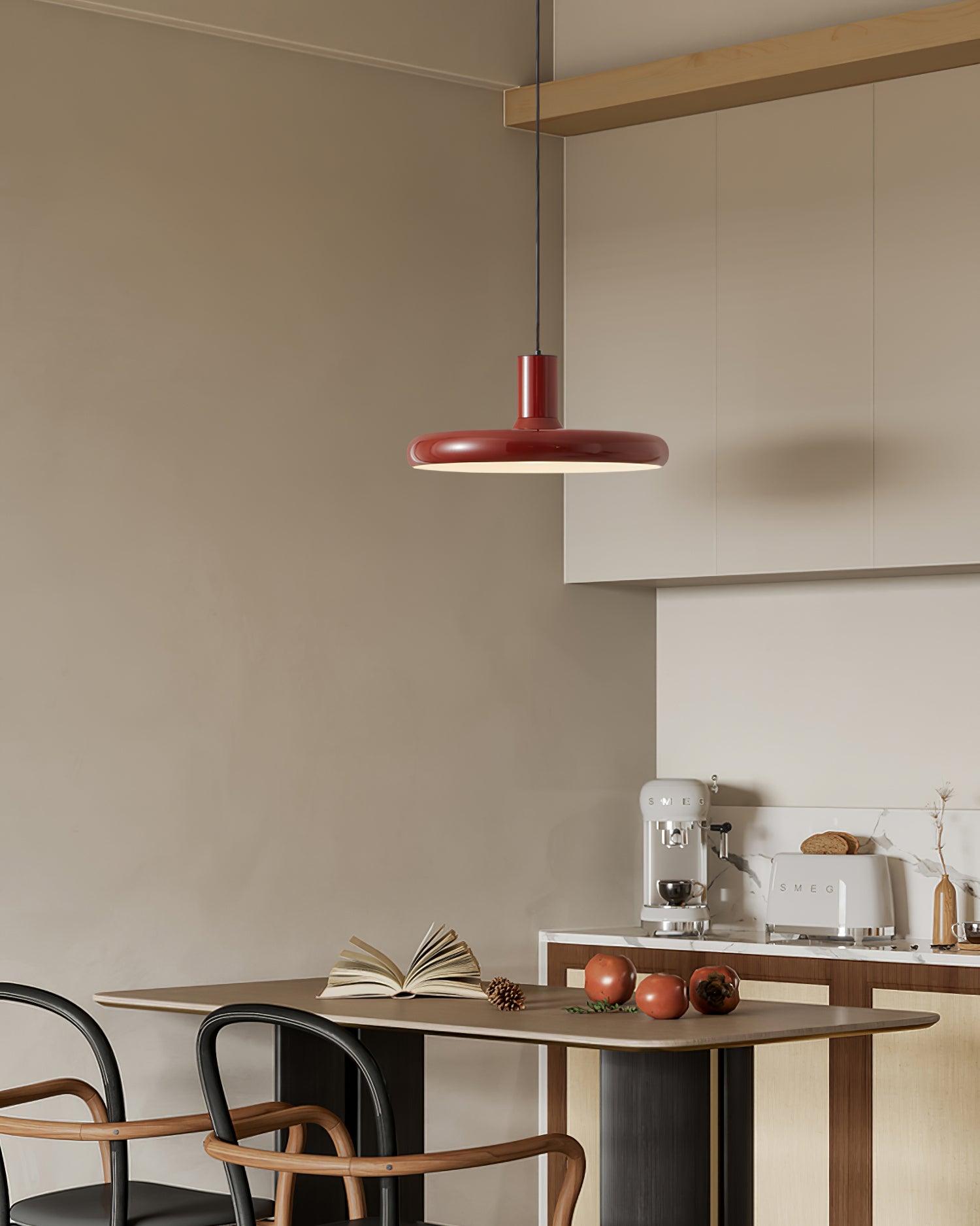 Frisbee Suspension Aluminium Rouge Industriel