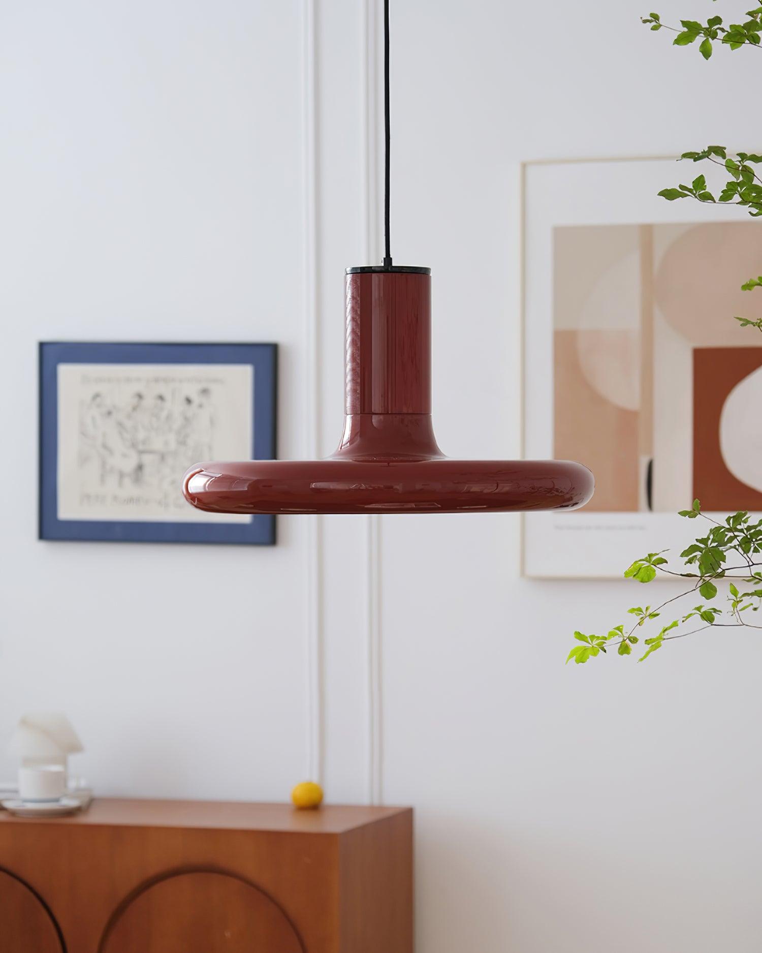 Frisbee Suspension Aluminium Rouge Industriel