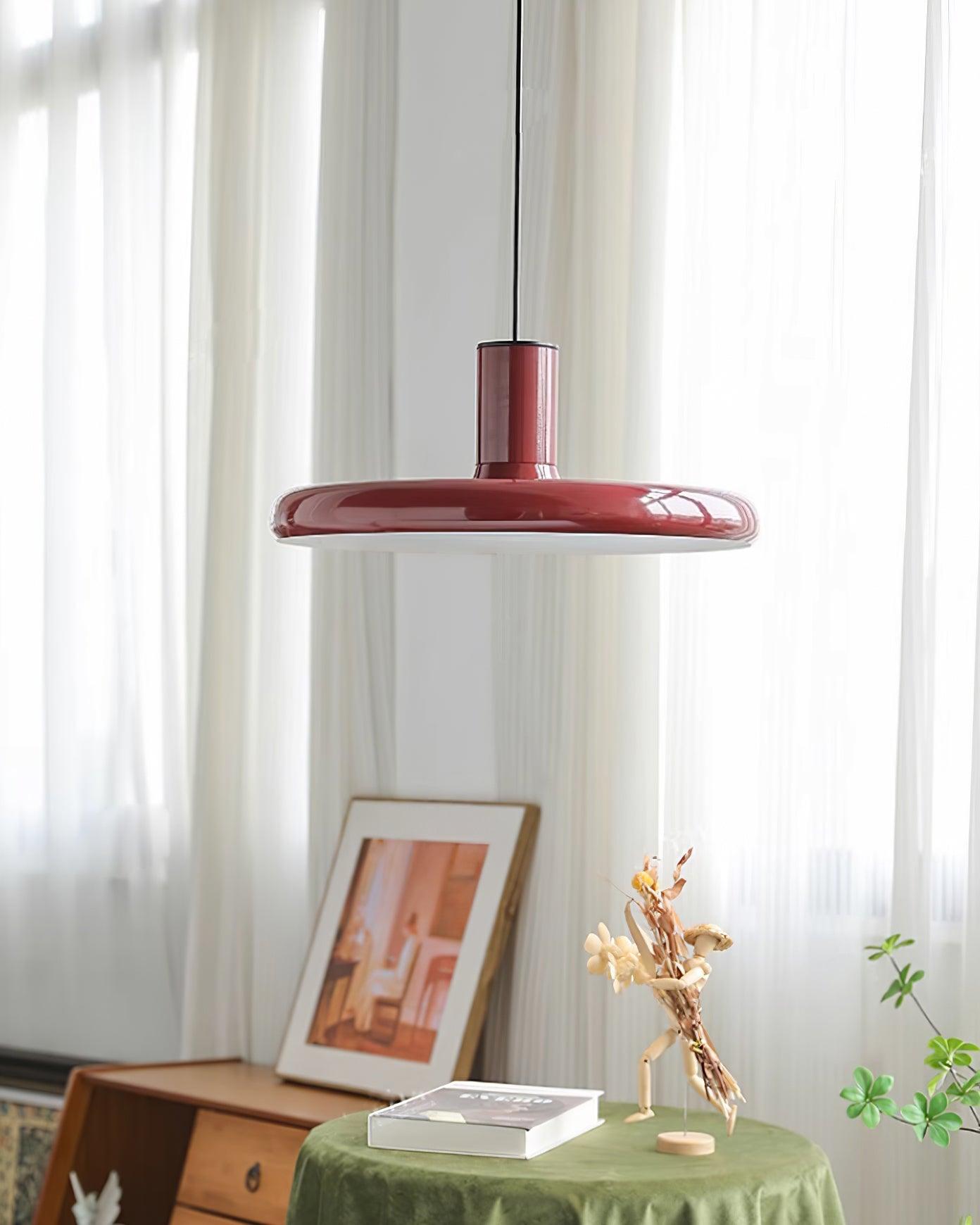 Frisbee Suspension Aluminium Rouge Industriel