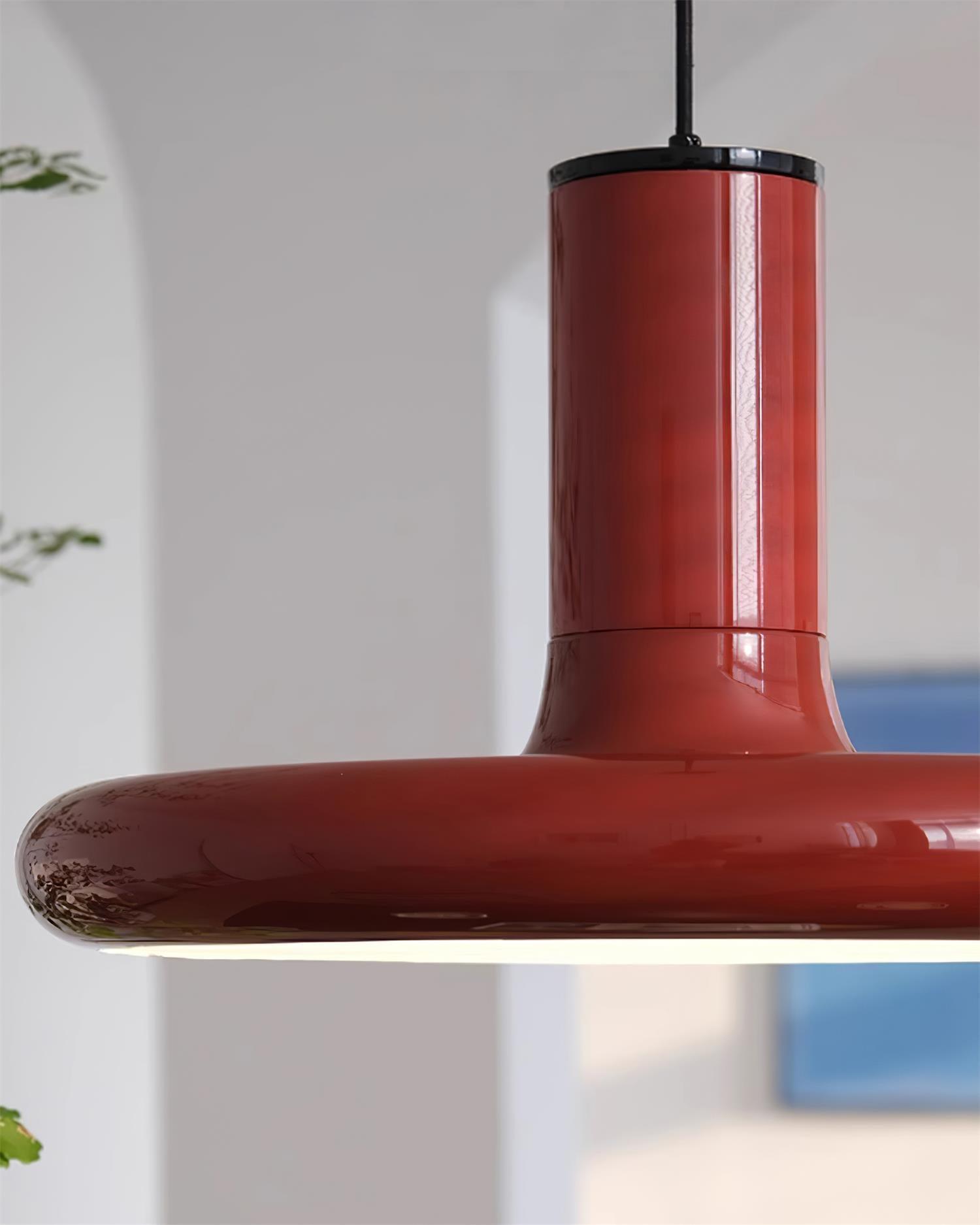 Frisbee Suspension Aluminium Rouge Industriel