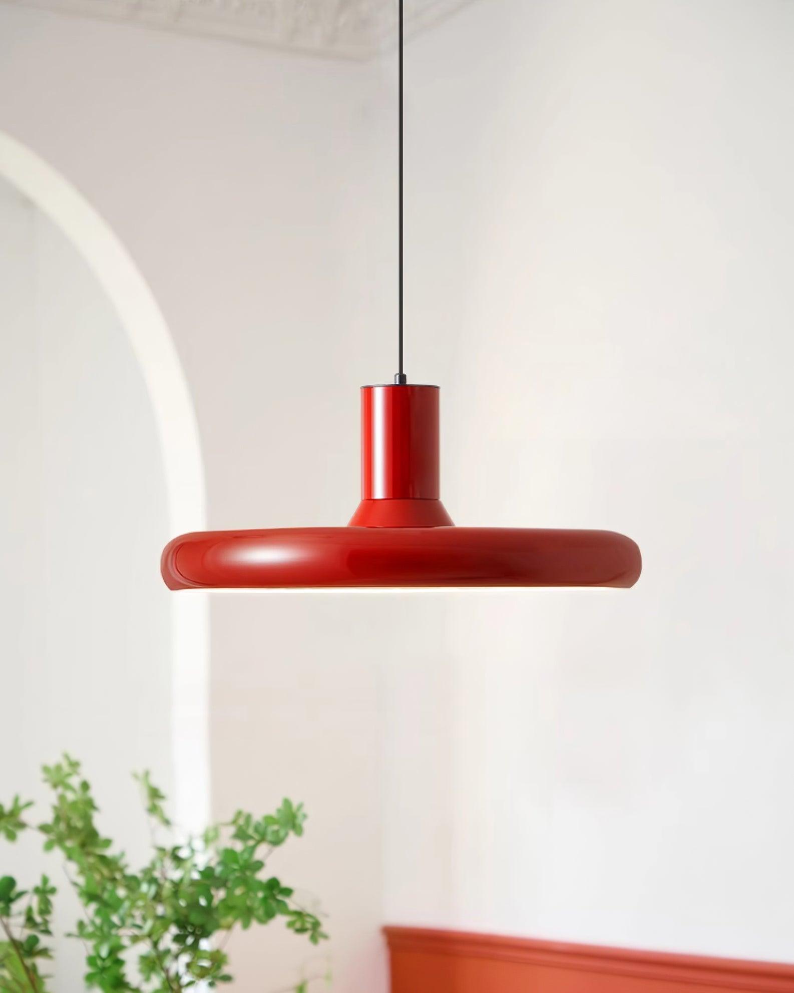 Frisbee Suspension Aluminium Rouge Industriel