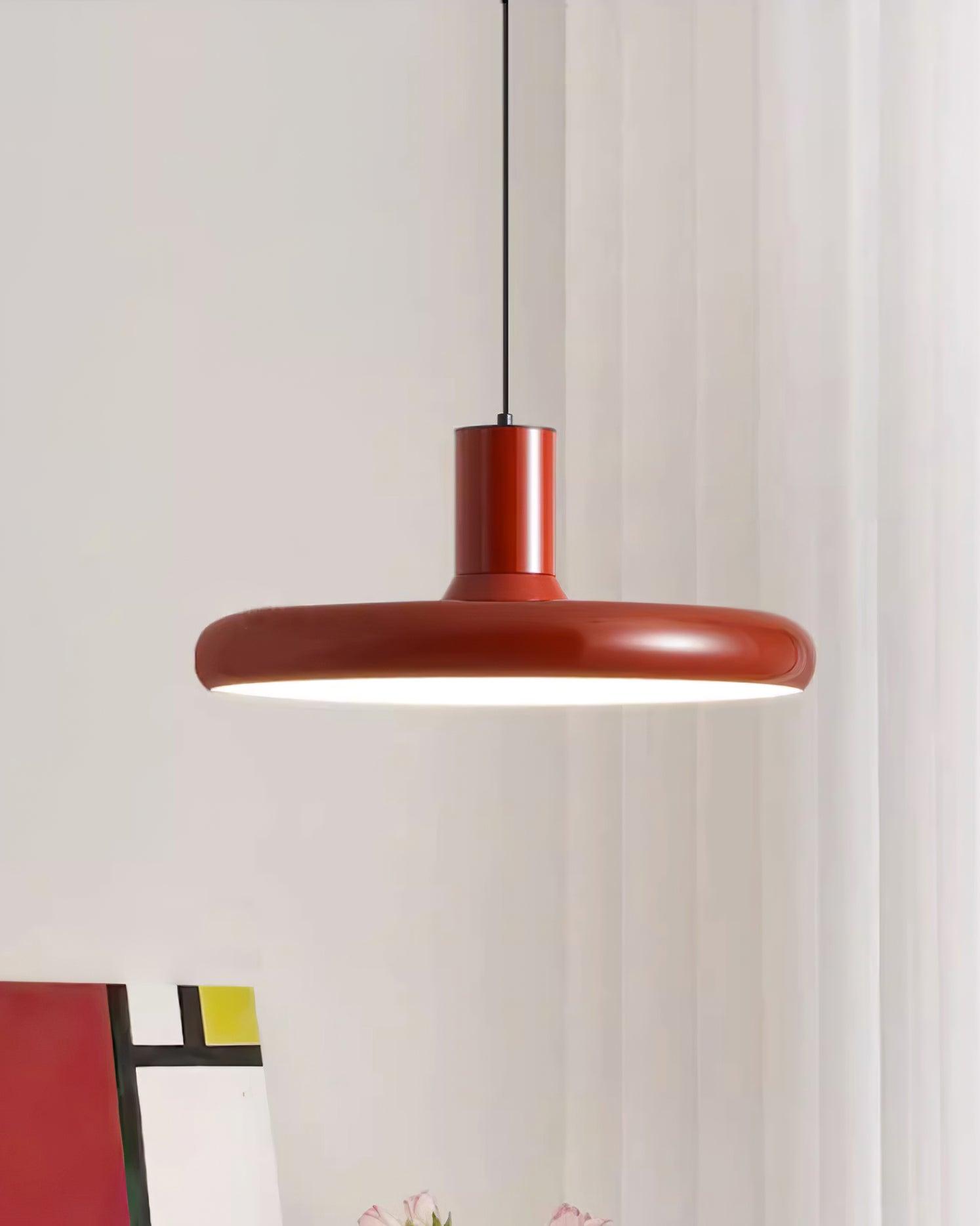 Frisbee Suspension Aluminium Rouge Industriel