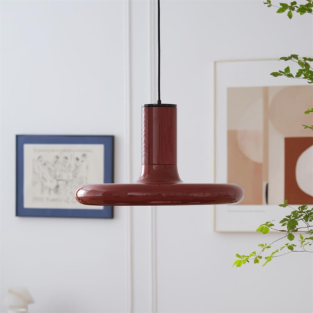 Frisbee Suspension Aluminium Rouge Industriel