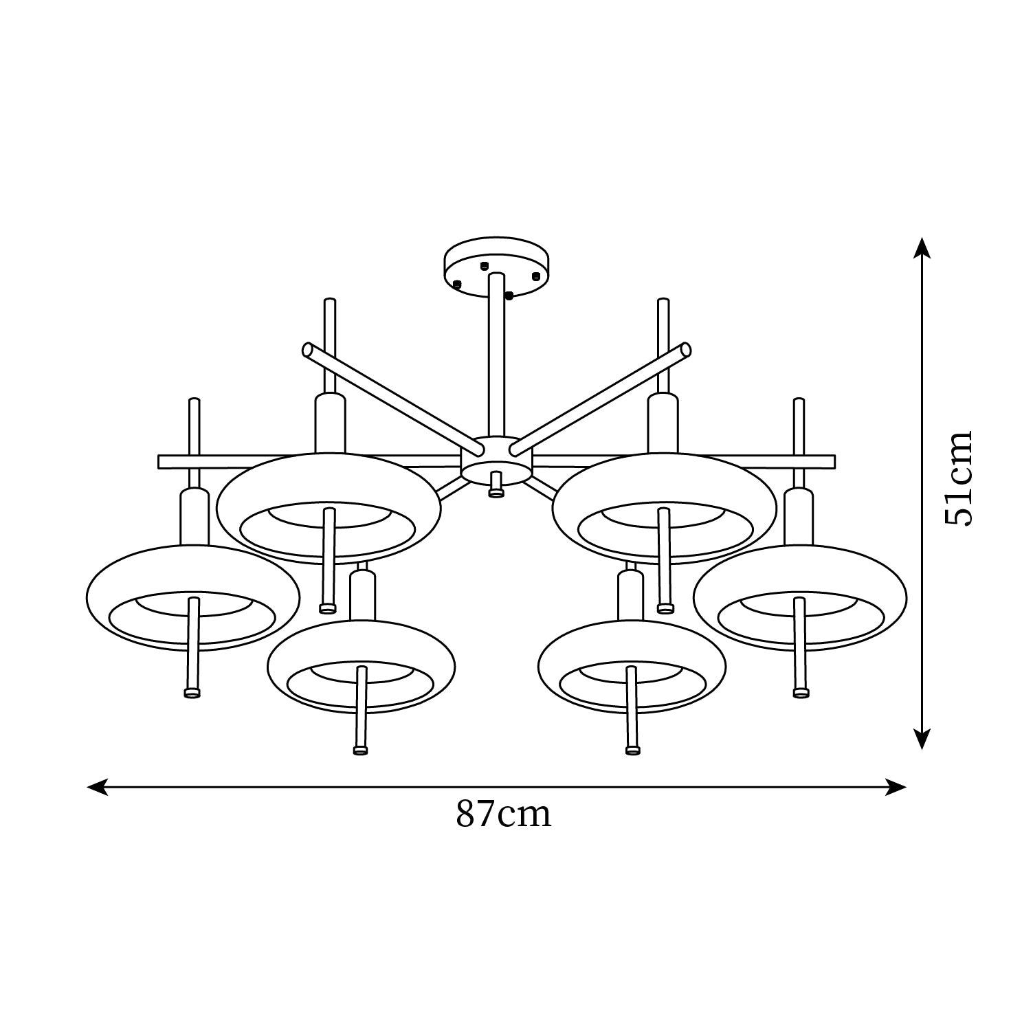 Redondo Lustre Laiton Verre LED