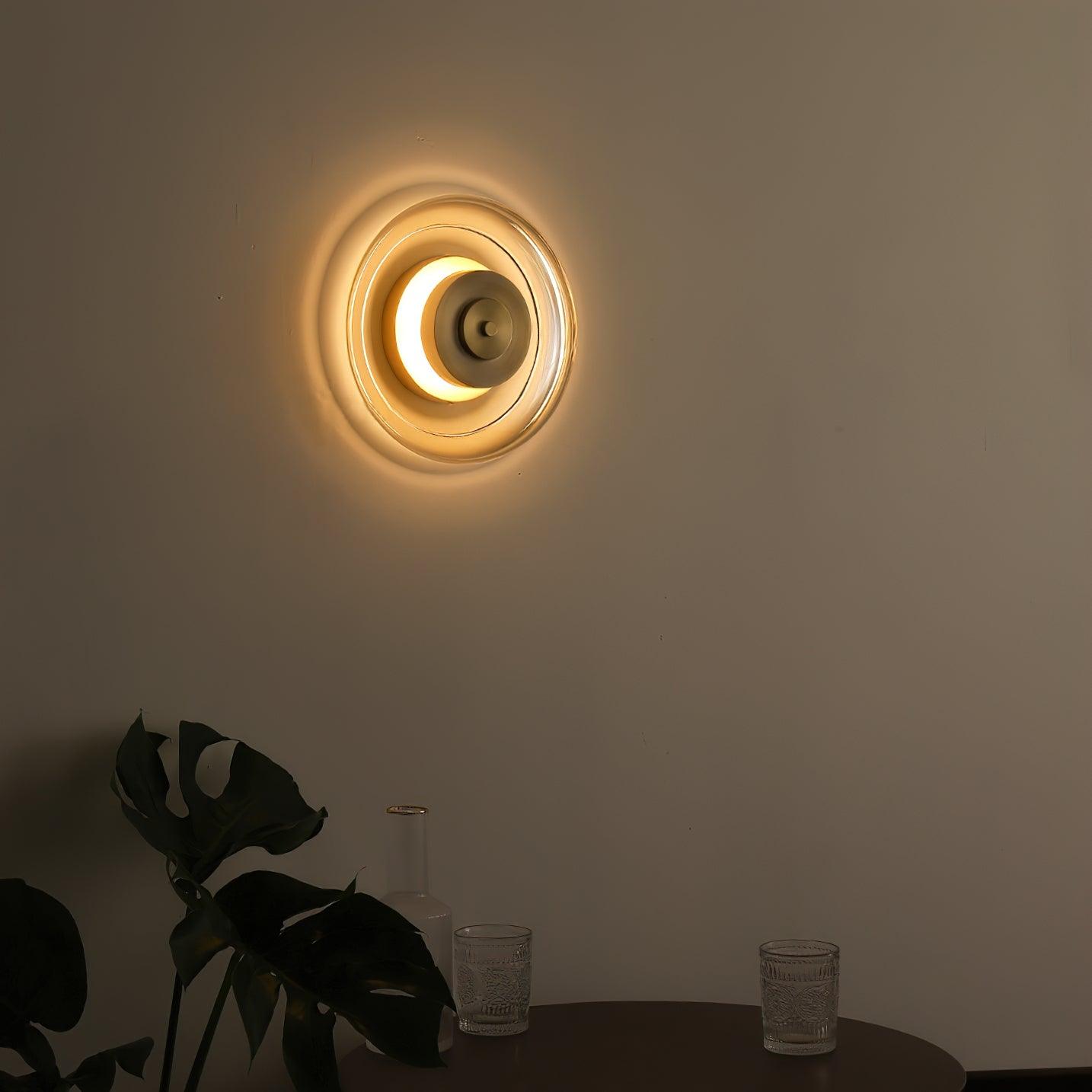 Elysso Lustra Applique Murale Circulaire en Laiton