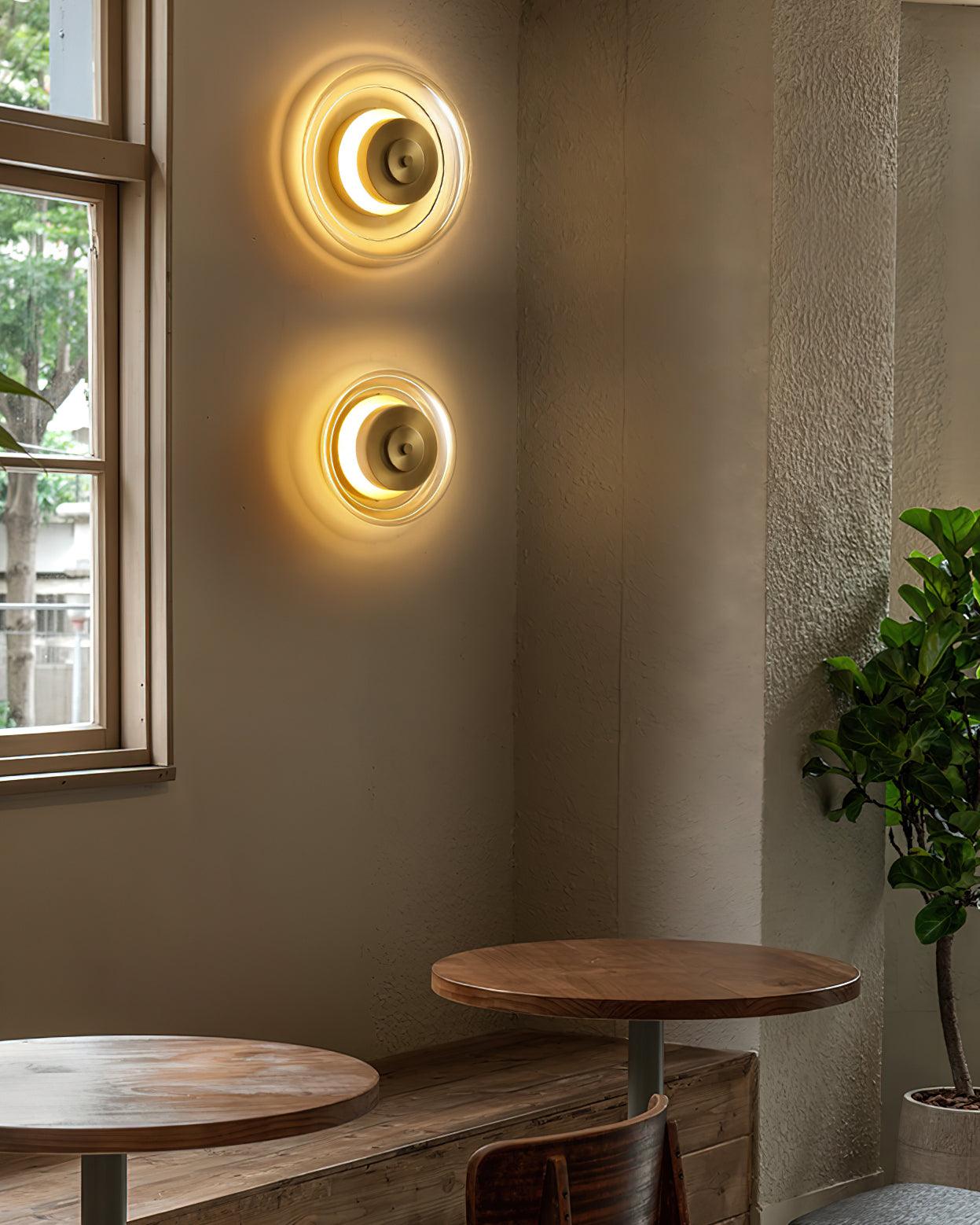 Elysso Lustra Applique Murale Circulaire en Laiton