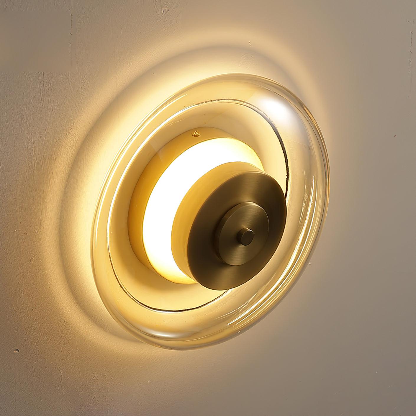 Elysso Lustra Applique Murale Circulaire en Laiton