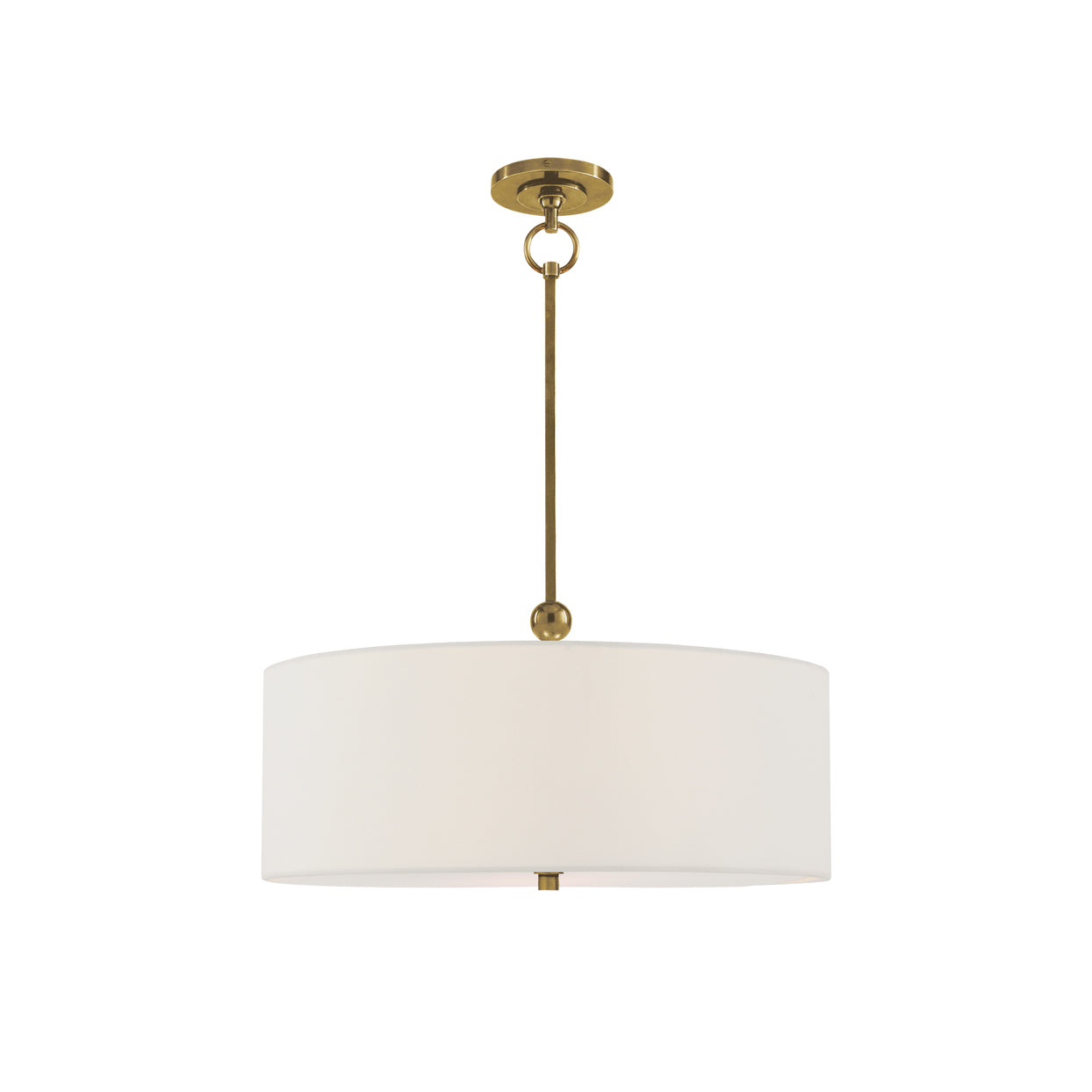 Olvynis Suspension Moderne Minimaliste en Laiton et Tissu
