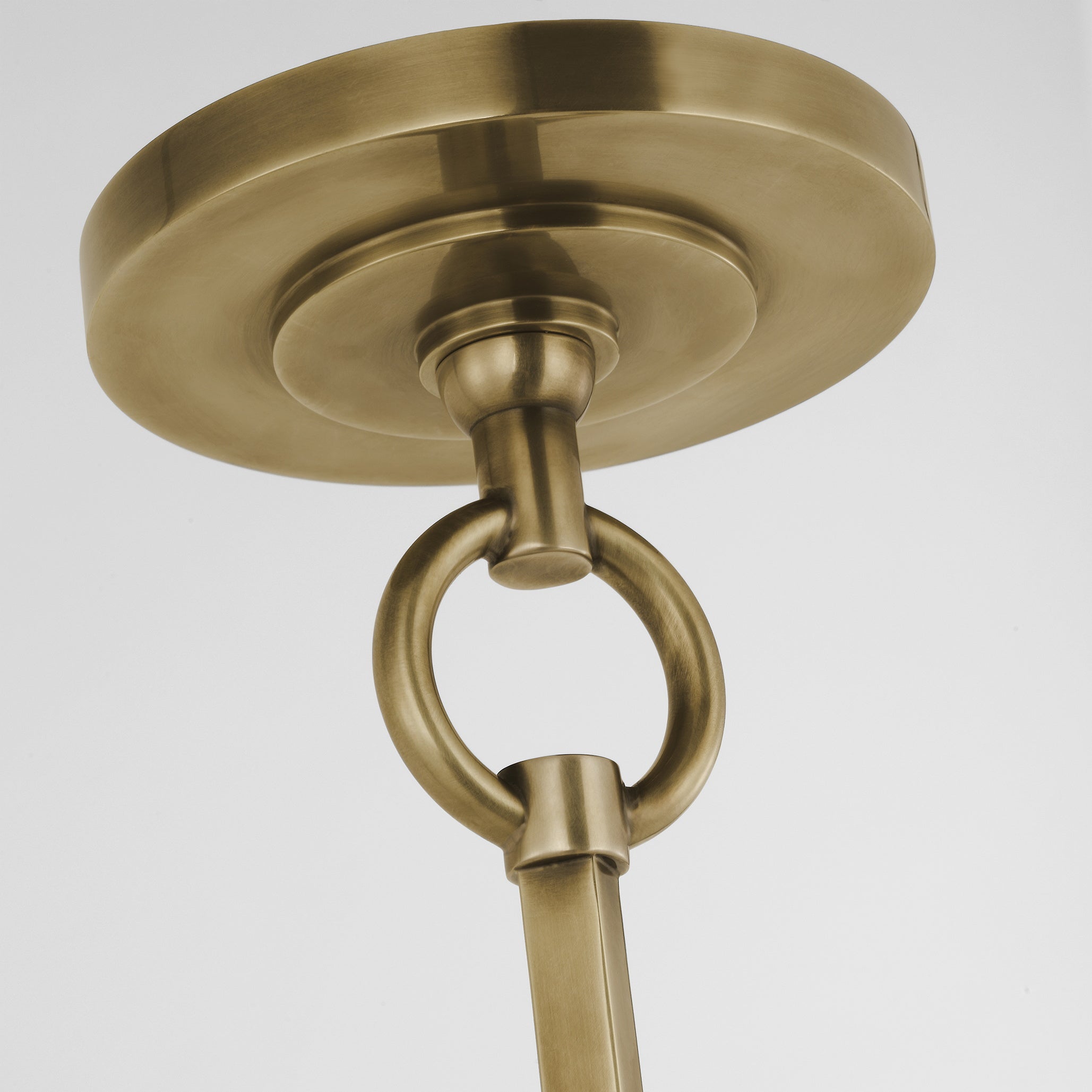 Olvynis Suspension Moderne Minimaliste en Laiton et Tissu