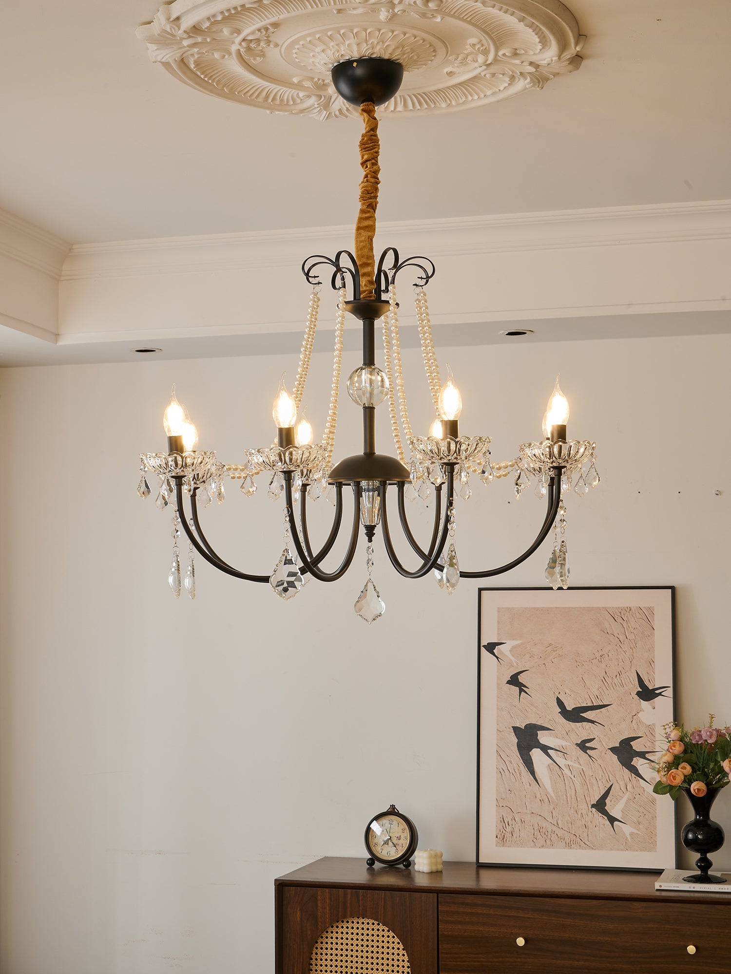 Ivinila Lustre Classique Postmoderne de Luxe en Cristal
