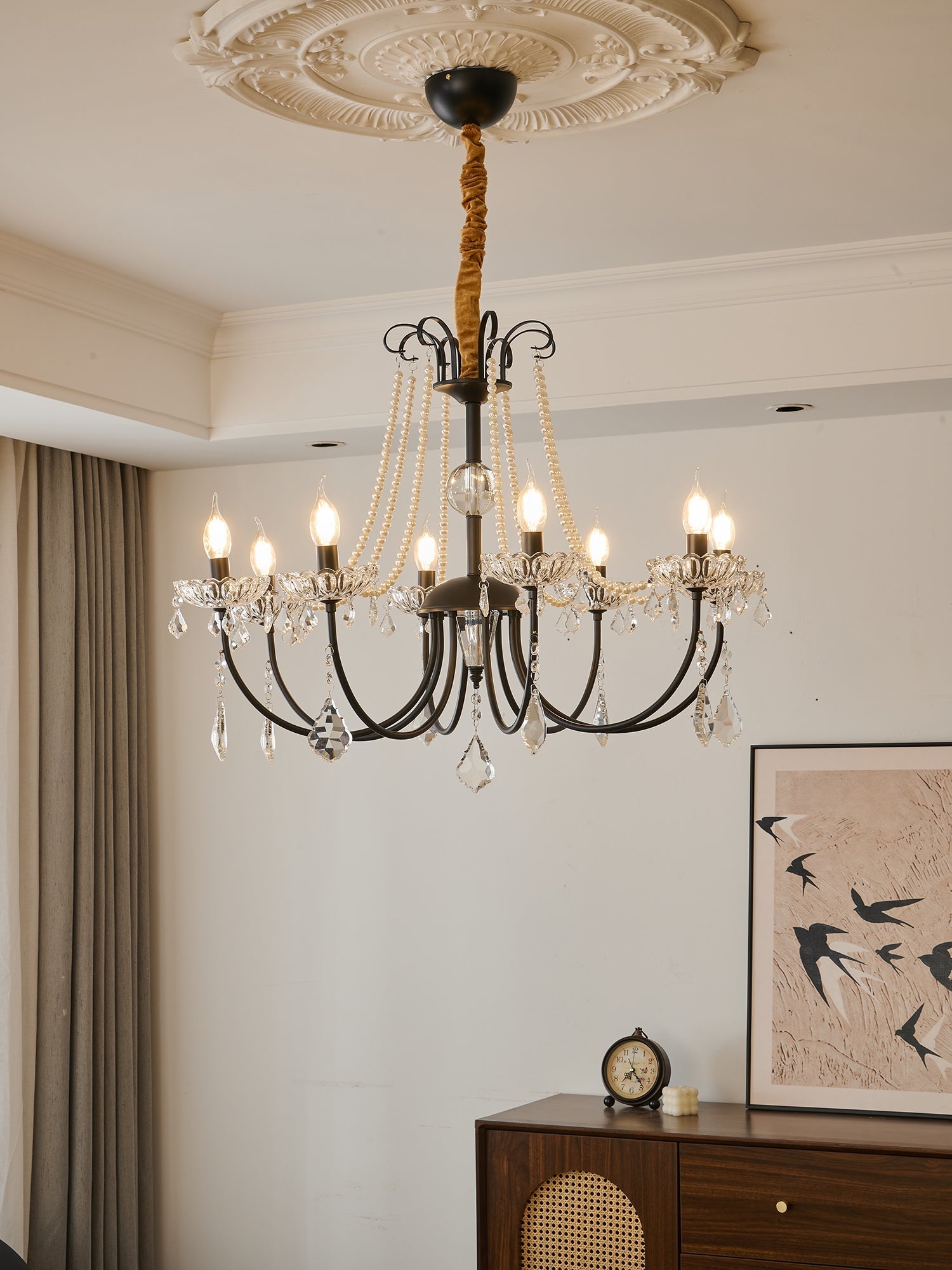 Ivinila Lustre Classique Postmoderne de Luxe en Cristal