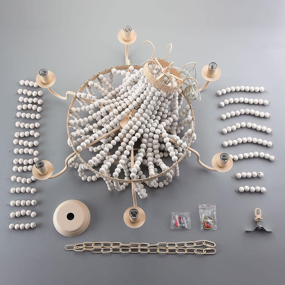 Wayne Lustre En Bois de Luxe