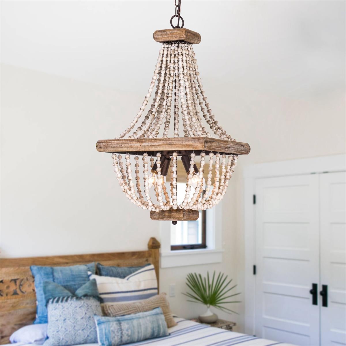 Aursorir Lustre Postmoderne Luxe Bois Métal