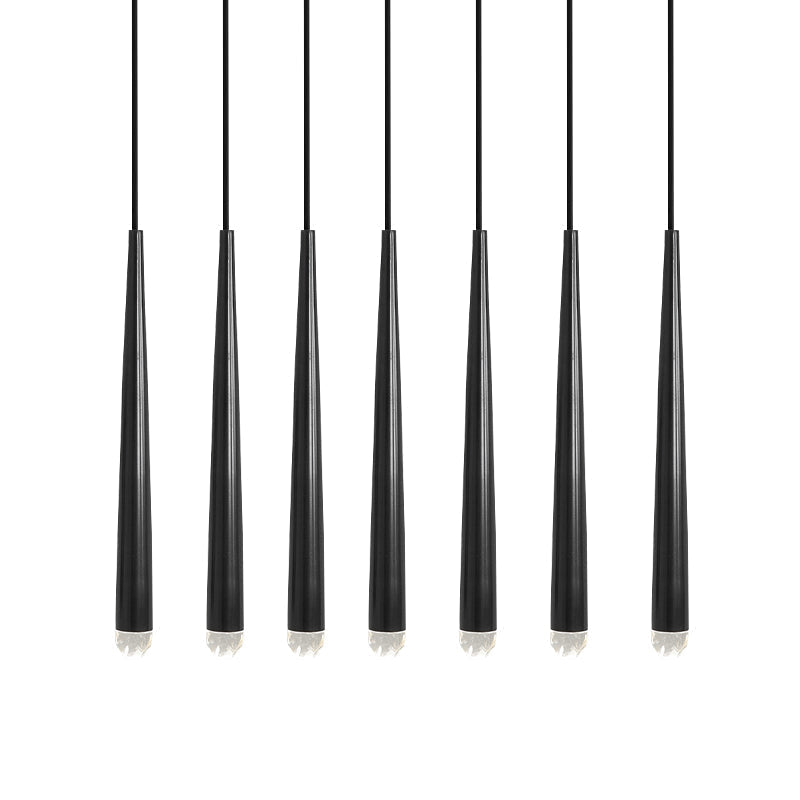 Aurance Lustre avec abat-jours en laiton poli et cristal Minimaliste