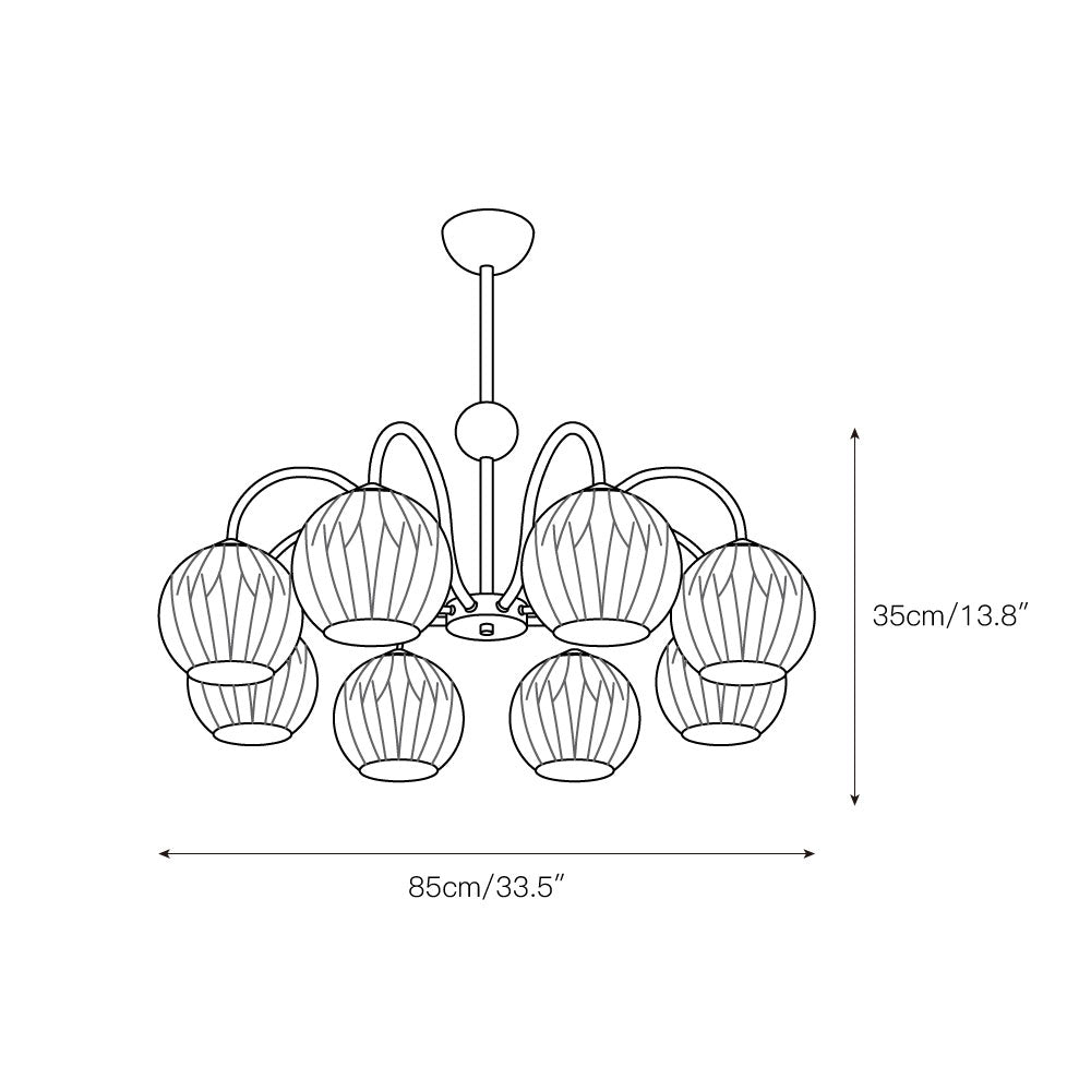 Unoryra Lustre Métal Verre Créativité Individuelle