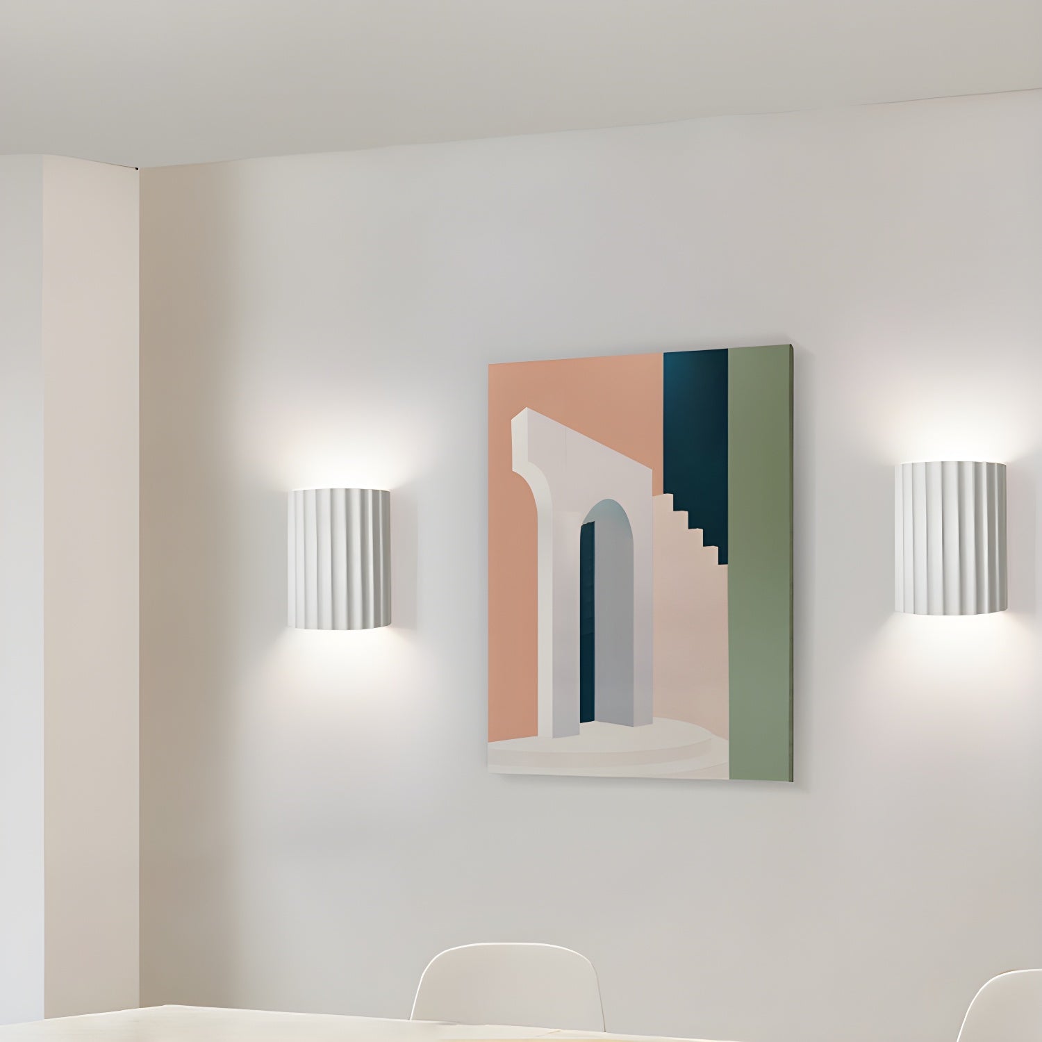 Ivvinen Applique Murale Art Nordique en Résine Striée