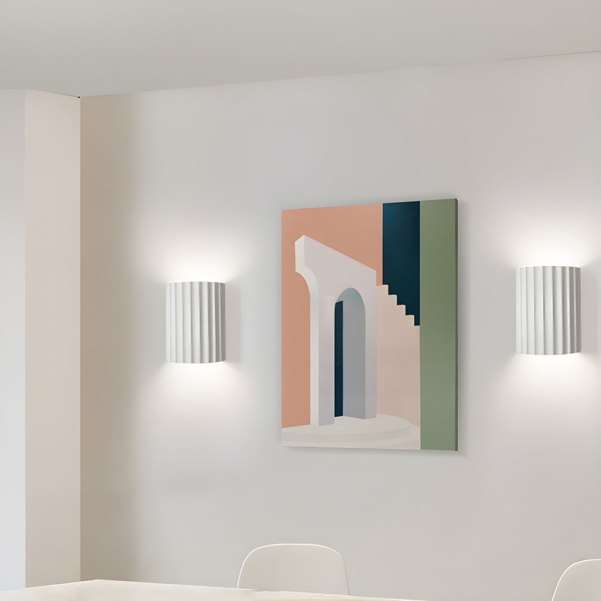 Ivvinen Applique Murale Art Nordique en Résine Striée