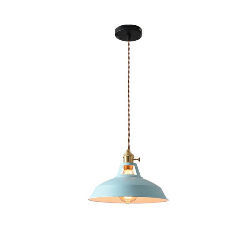 Jojo Lampe Suspension Luminaire Vintage. Métal. Noir/Blanc. Salle à Manger