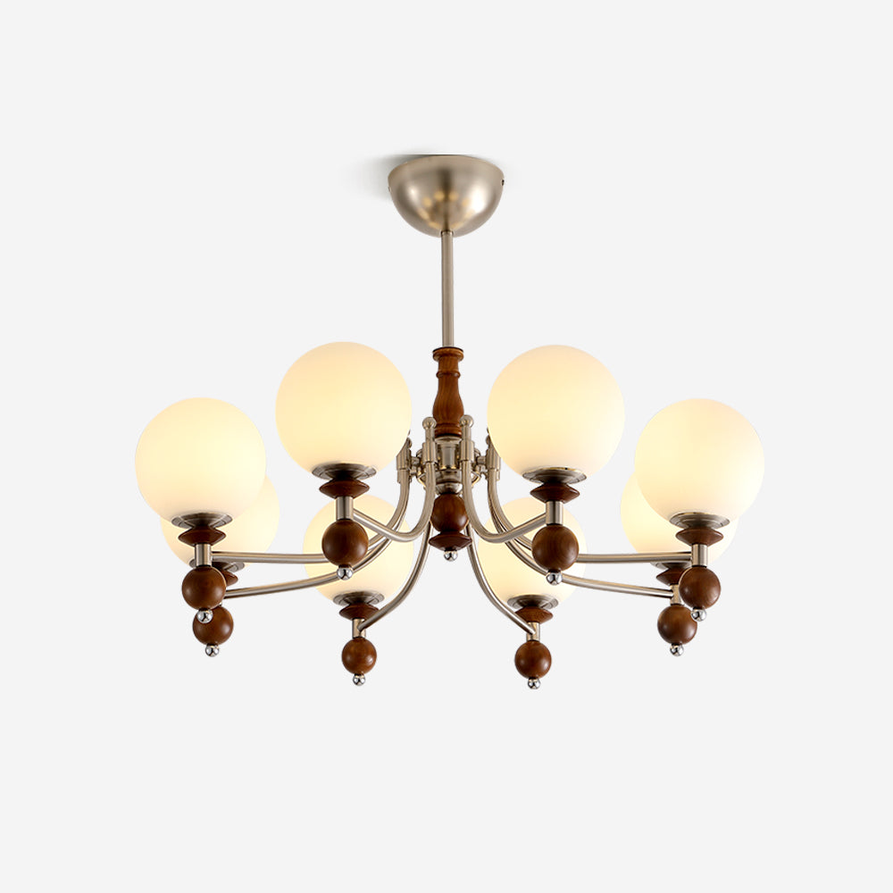 Retro Ellan Lustre Globe en Verre Poli