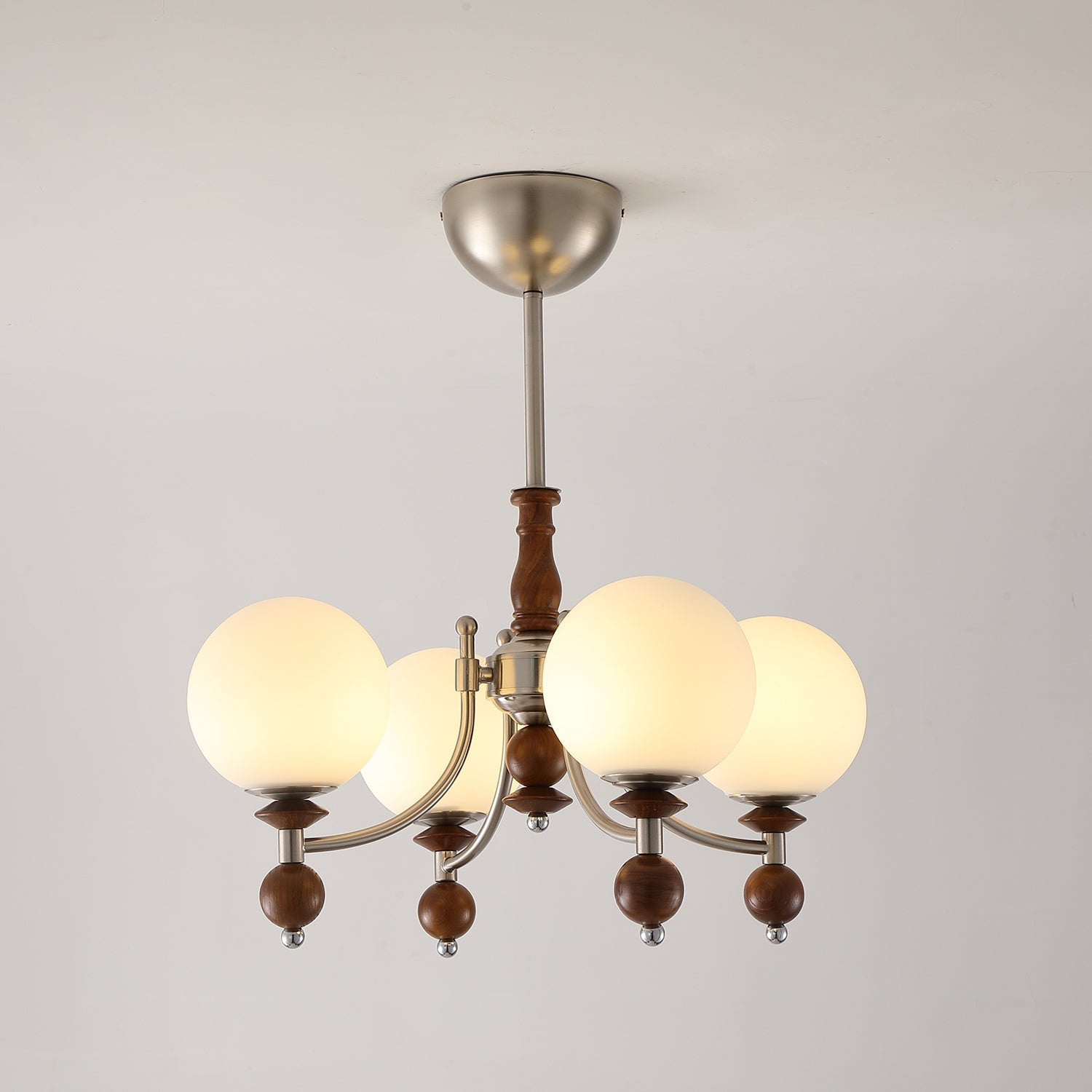 Retro Ellan Lustre Globe en Verre Poli