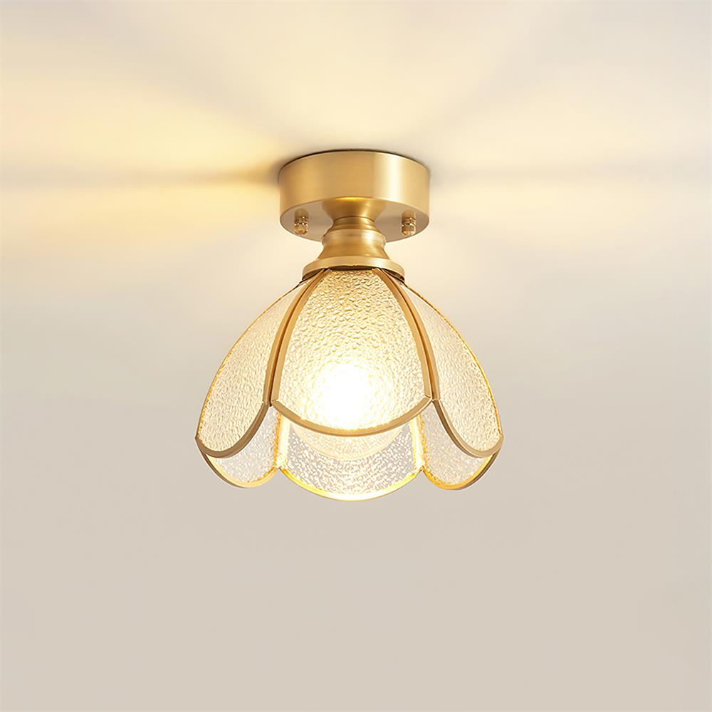 Prisman Plafonnier en vitrail style Tiffany Civelle