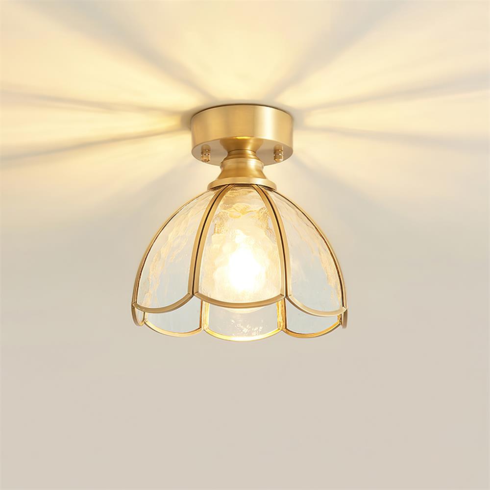 Prisman Plafonnier en vitrail style Tiffany Civelle