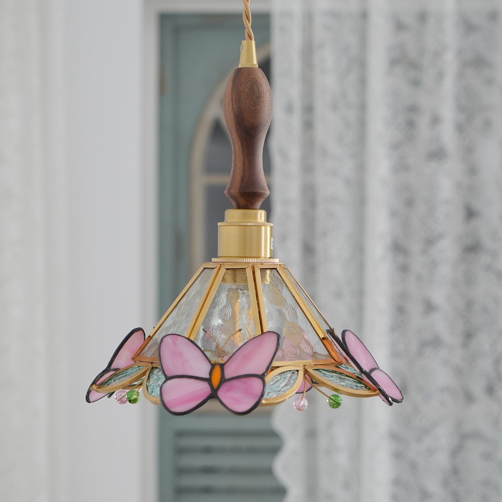 Tiffany Suspension Papillon Rétro
