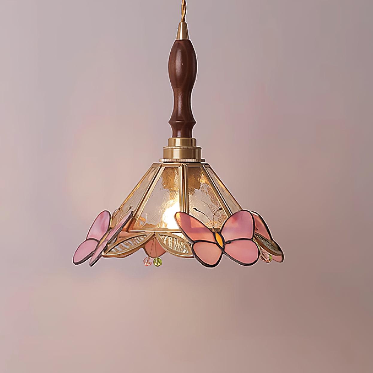 Tiffany Suspension Papillon Rétro