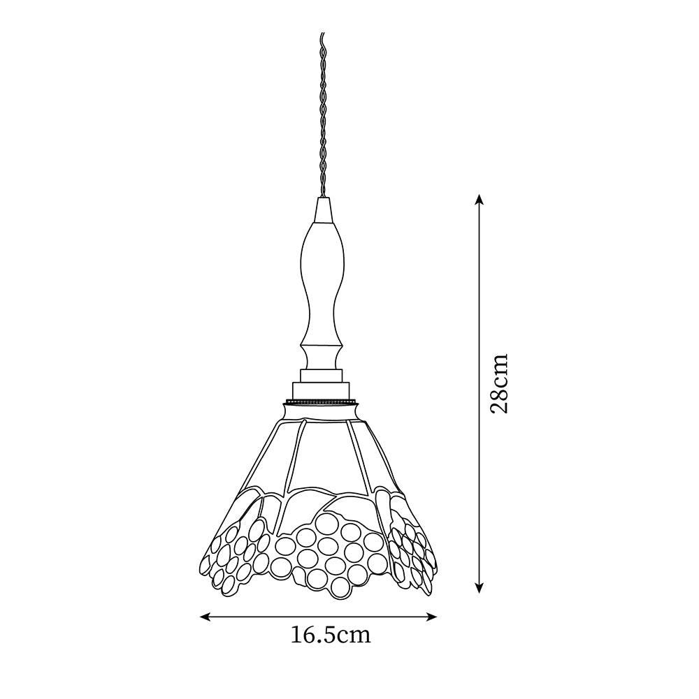 Tiffany Suspension Papillon Rétro