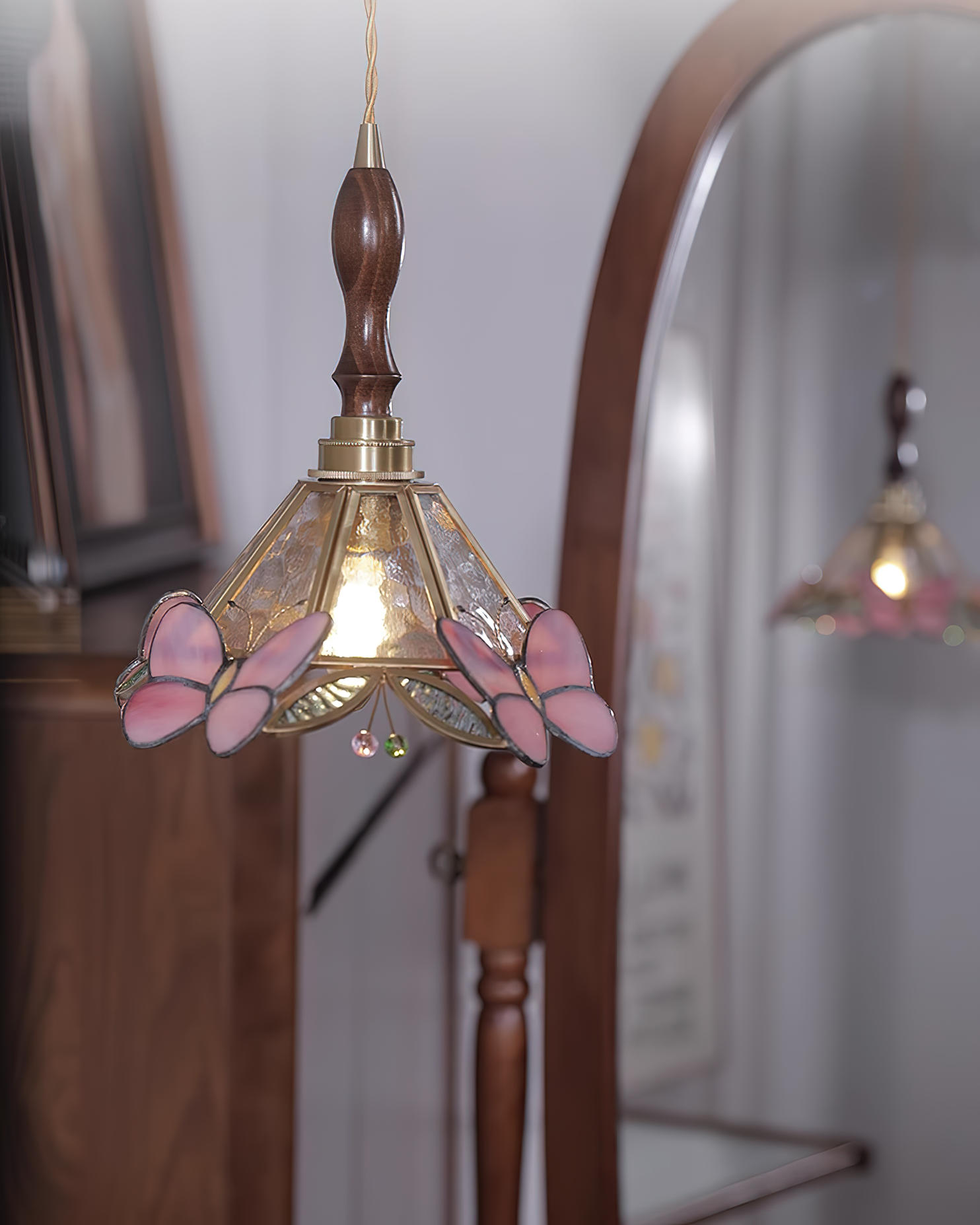 Tiffany Suspension Papillon Rétro