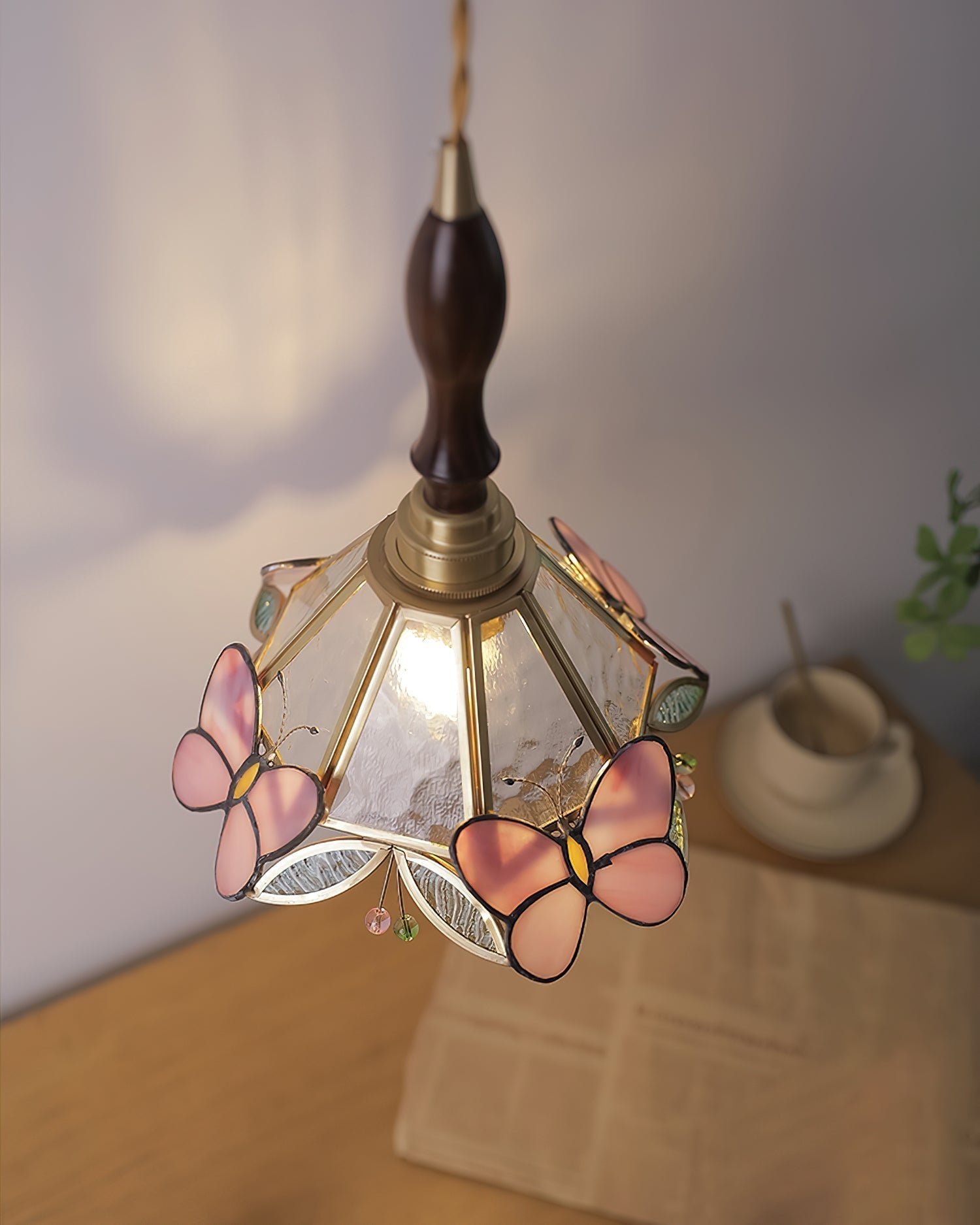 Tiffany Suspension Papillon Rétro
