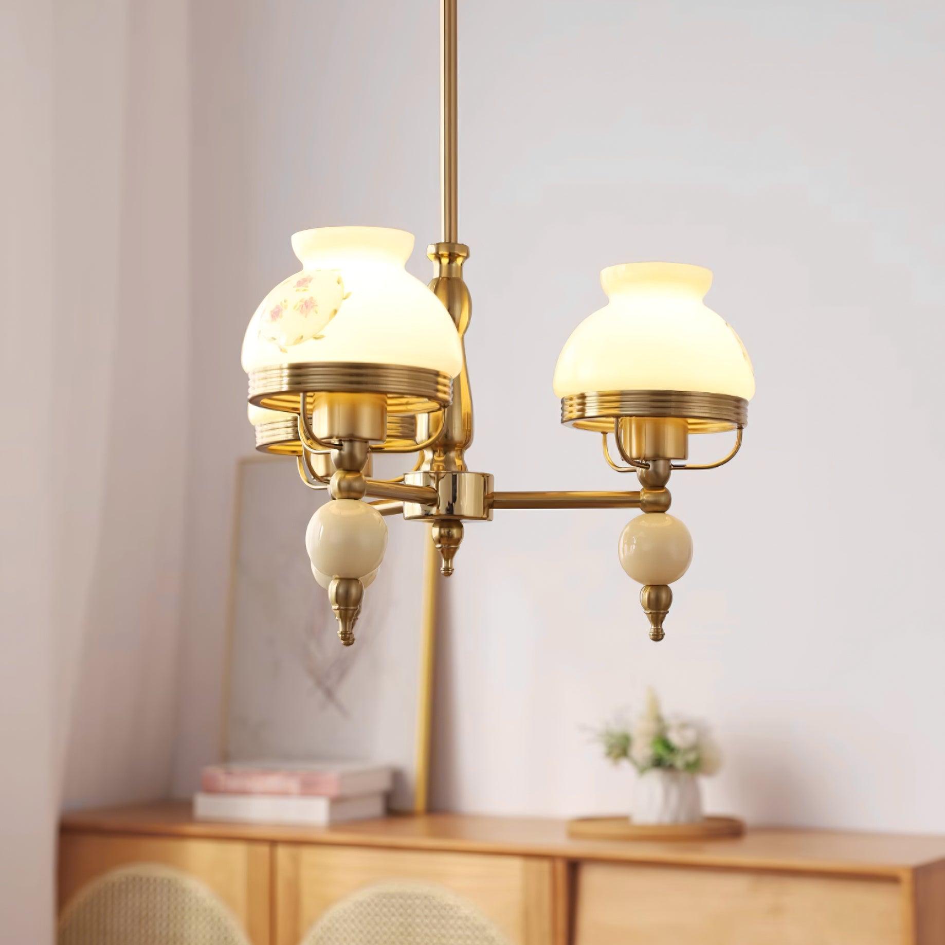 Sylvace Lustre en verre et luminaire pour salle à manger ou salon Vintage