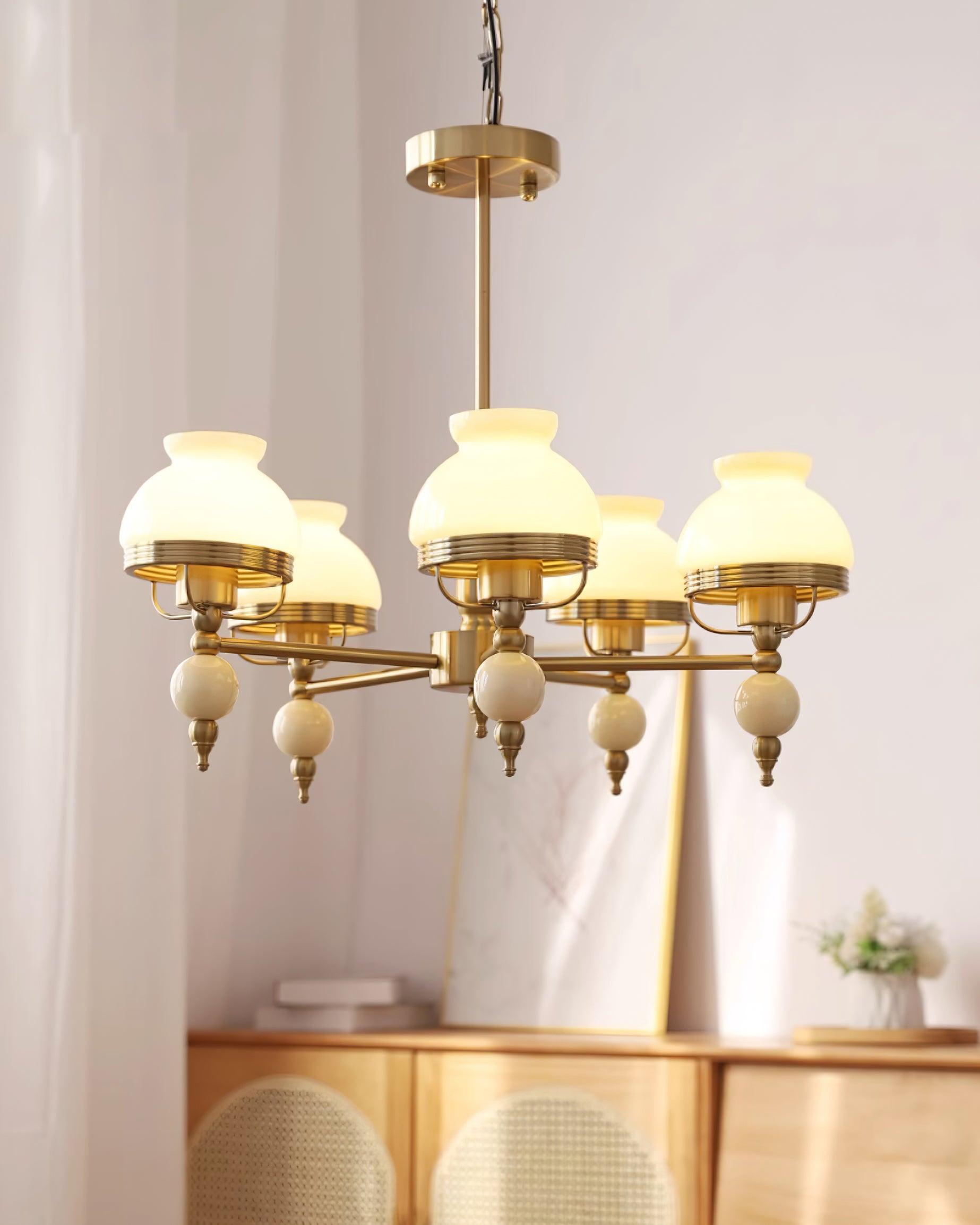 Sylvace Lustre en verre et luminaire pour salle à manger ou salon Vintage