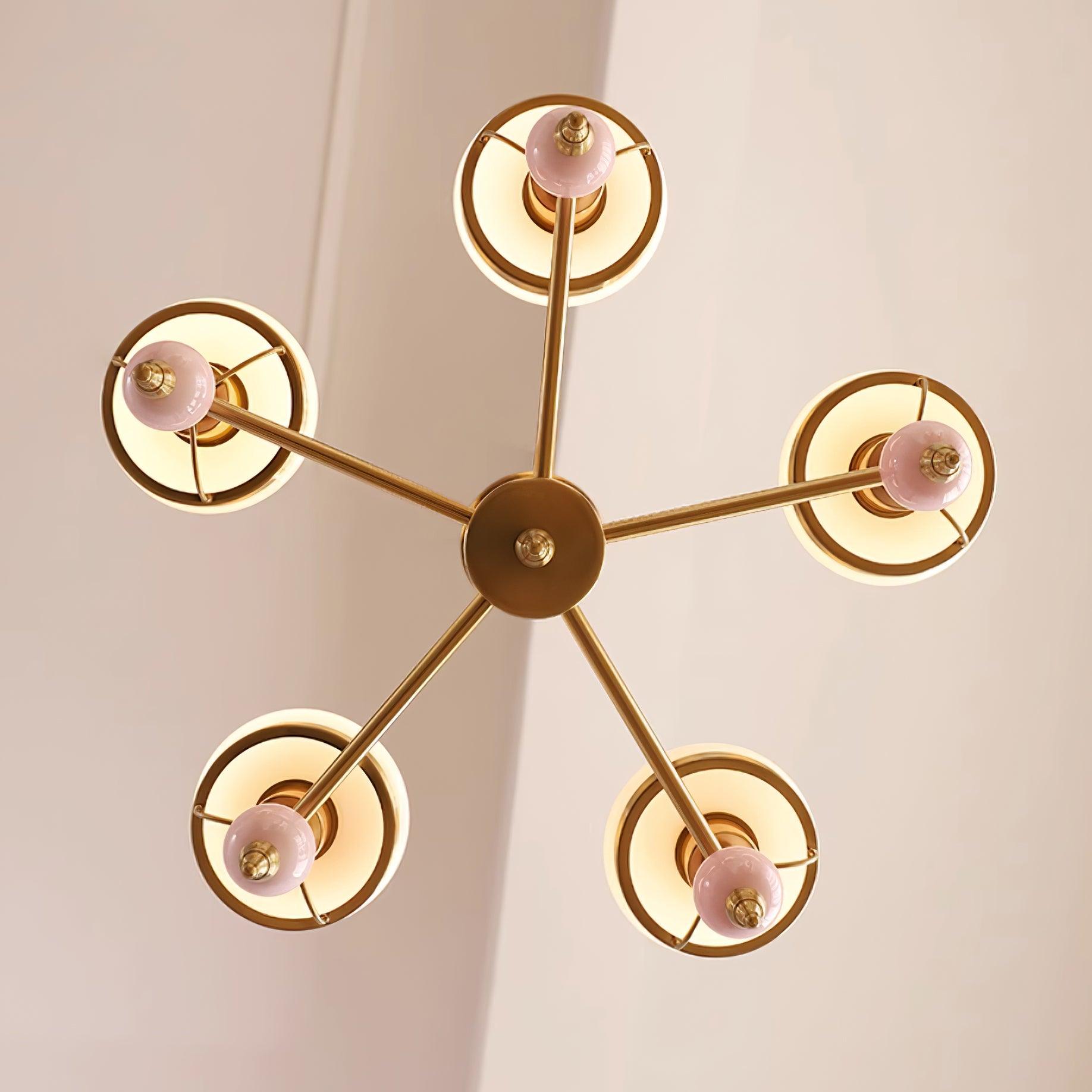 Sylvace Lustre en verre et luminaire pour salle à manger ou salon Vintage