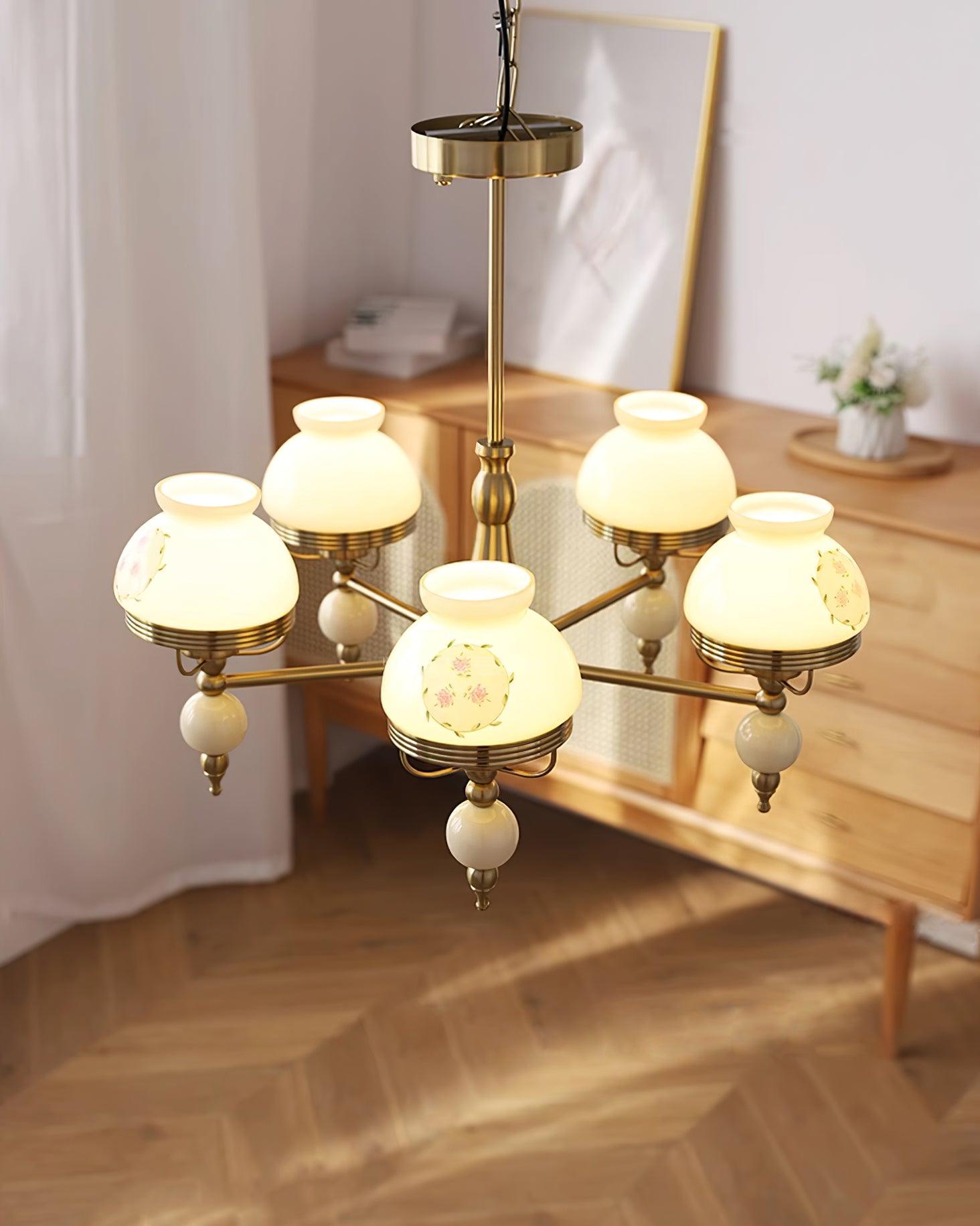Sylvace Lustre en verre et luminaire pour salle à manger ou salon Vintage