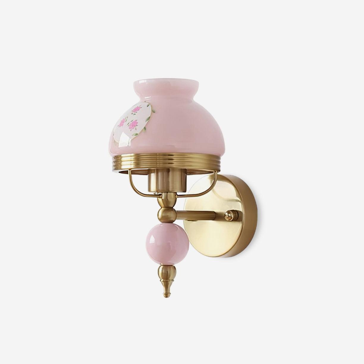 Tessan Applique murale en verre et lumière pour chambre à coucher ou couloir rétro