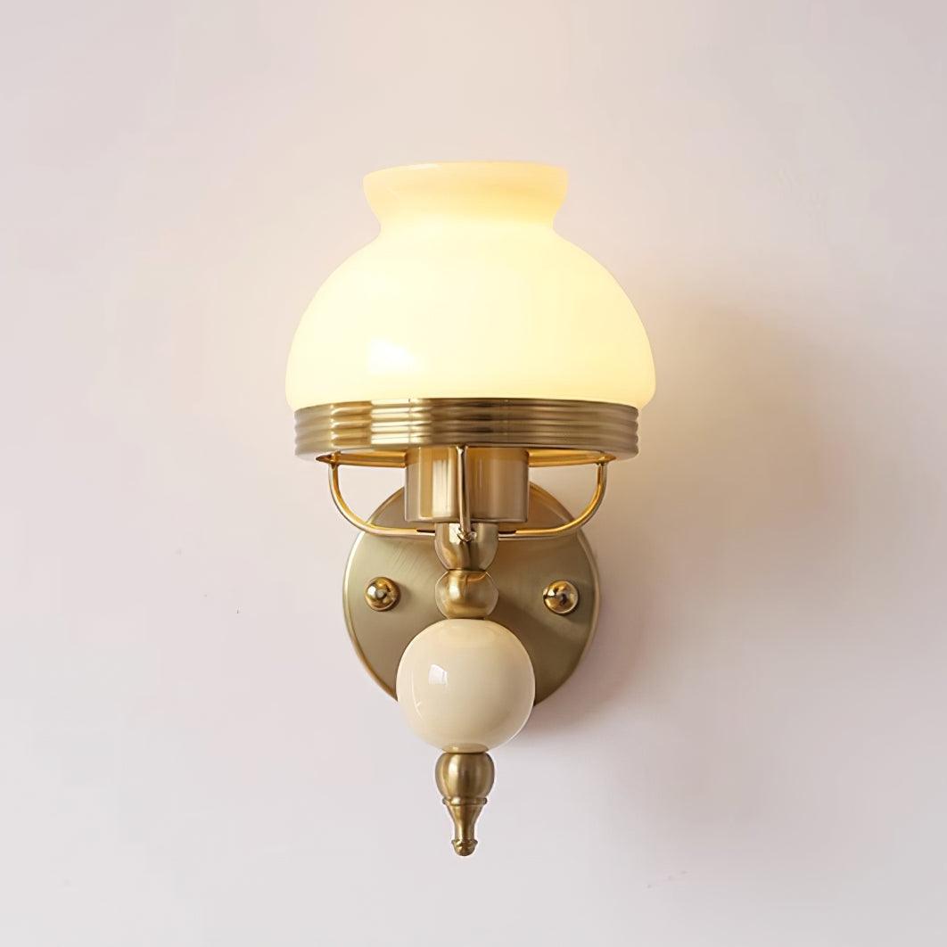 Tessan Applique murale en verre et lumière pour chambre à coucher ou couloir rétro