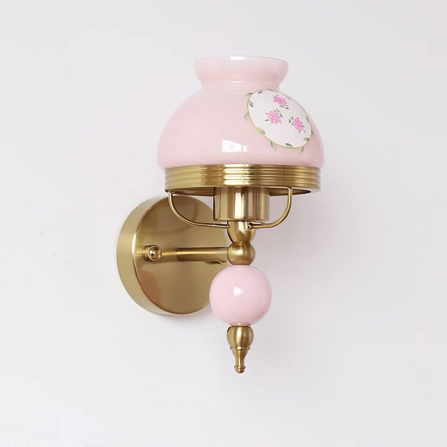 Tessan Applique murale en verre et lumière pour chambre à coucher ou couloir rétro