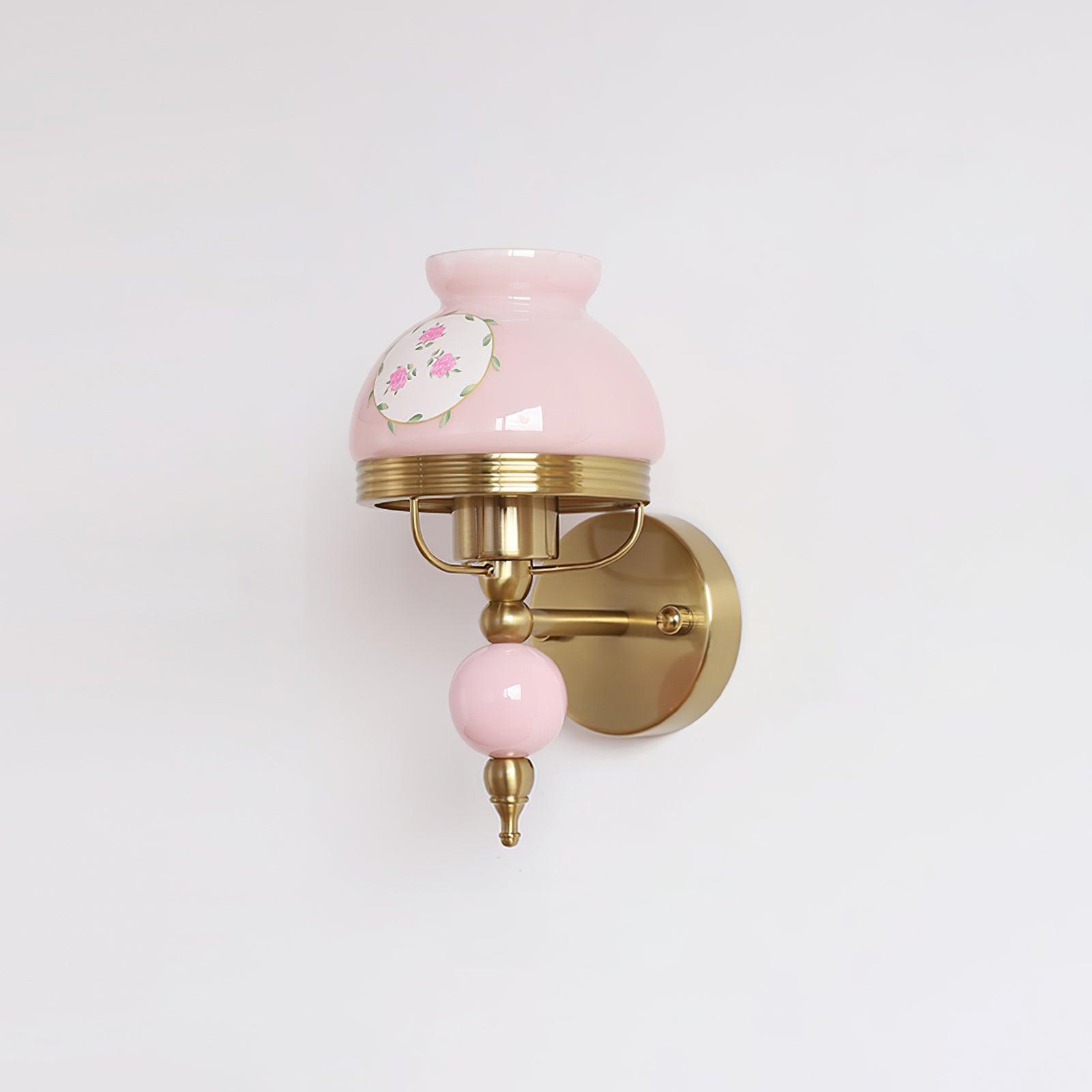 Tessan Applique murale en verre et lumière pour chambre à coucher ou couloir rétro