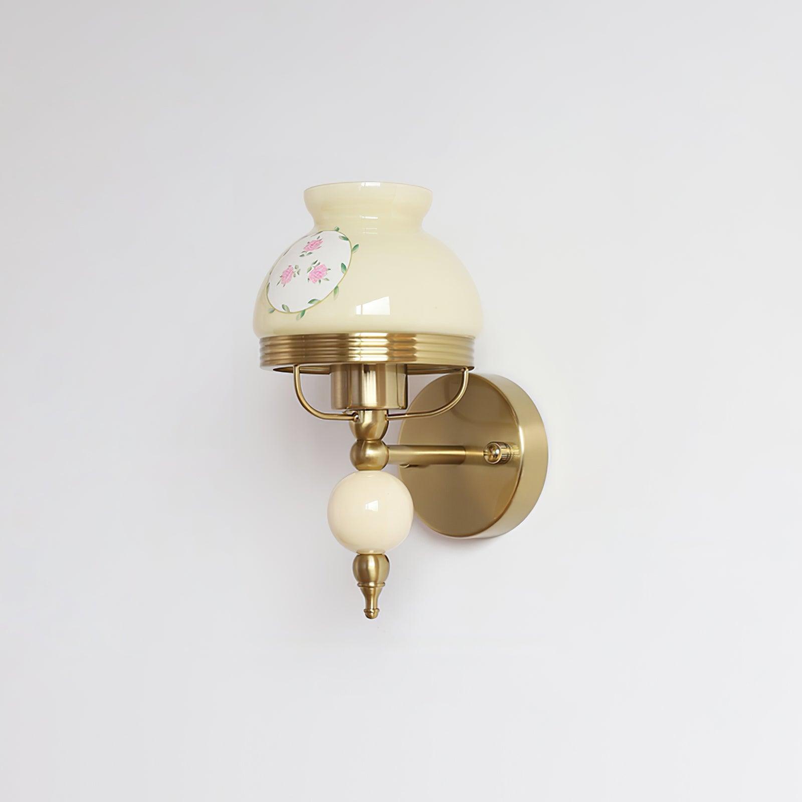 Tessan Applique murale en verre et lumière pour chambre à coucher ou couloir rétro