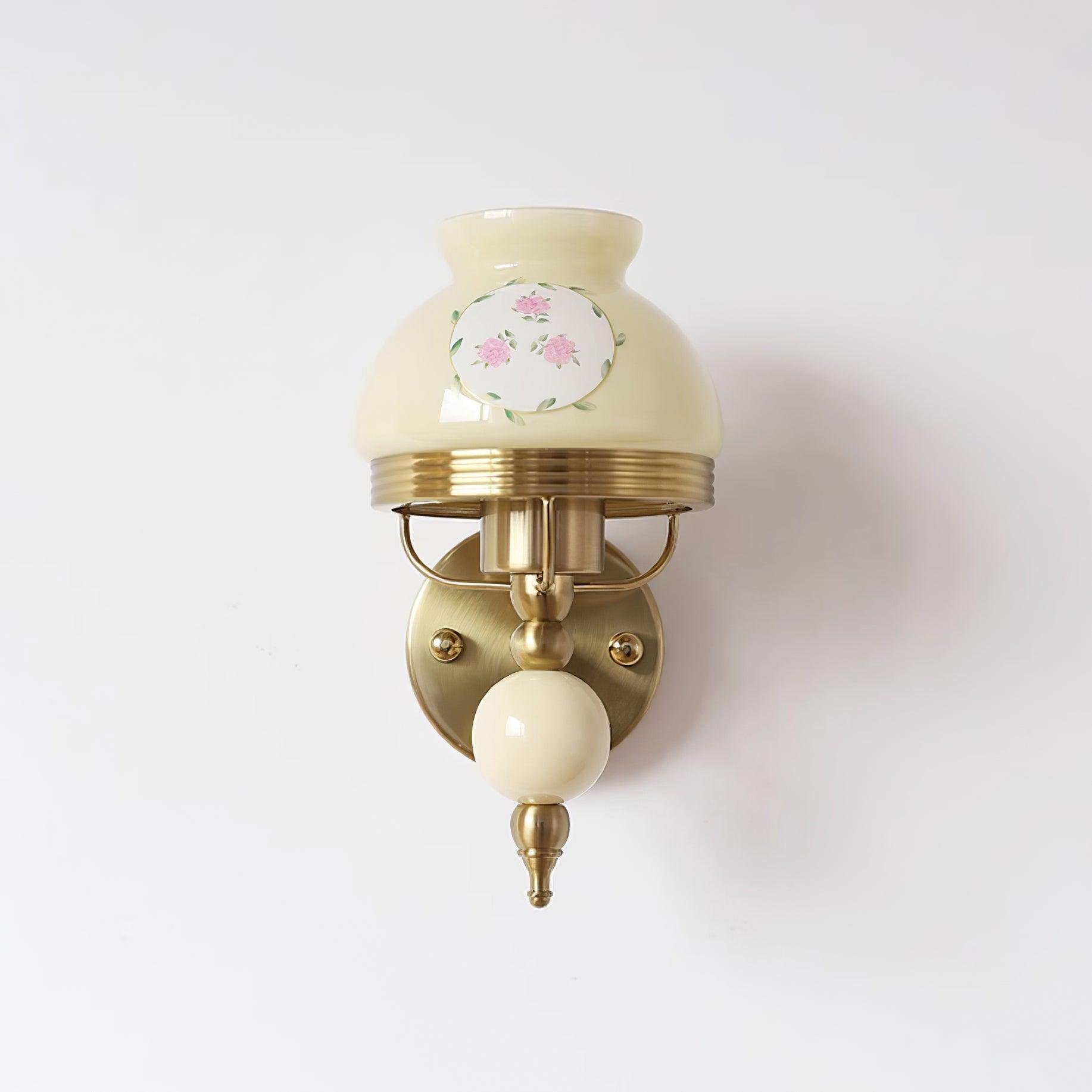 Tessan Applique murale en verre et lumière pour chambre à coucher ou couloir rétro