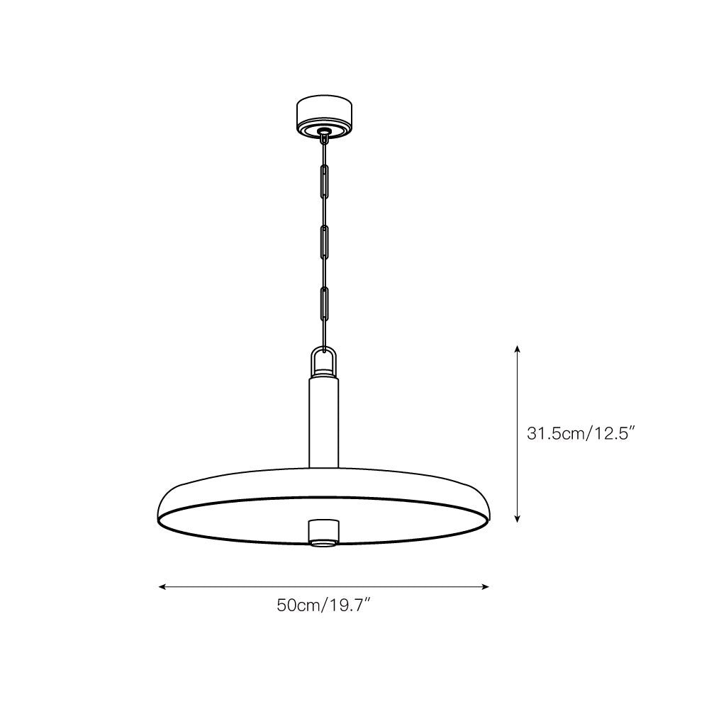 Ivmarel Suspension Moderne Minimaliste Alabastre