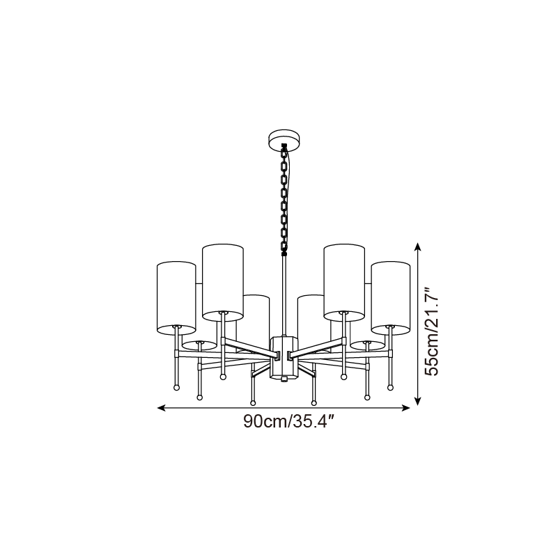 Rhodes Lustre Mi-Siècle