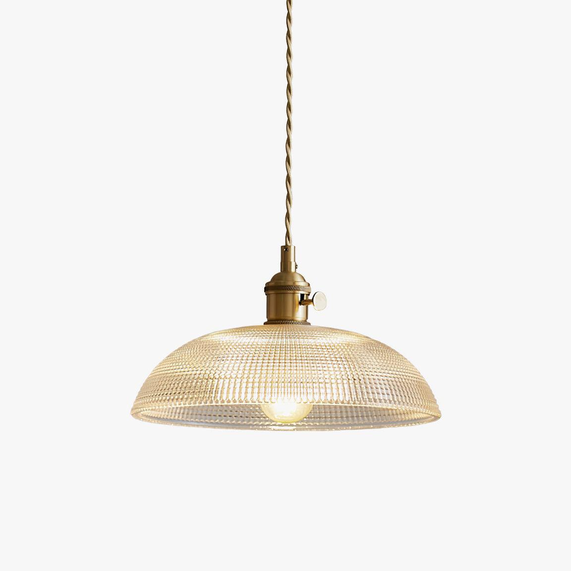 Calyra Suspension en Laiton et Verre